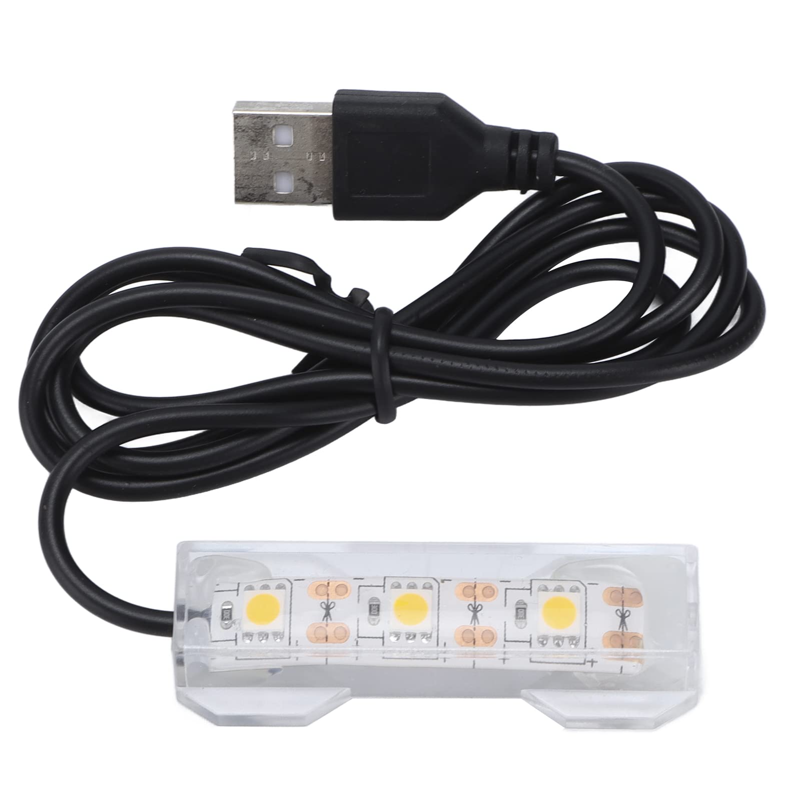 EVTSCAN USB Rechargeable LED Aquarium Light for Fish Tanks - Energy Efficient Plant Growth Lighting for Aquatic Plants & Fish Tank Decor | Perfect for Home, Office & Aquascaping