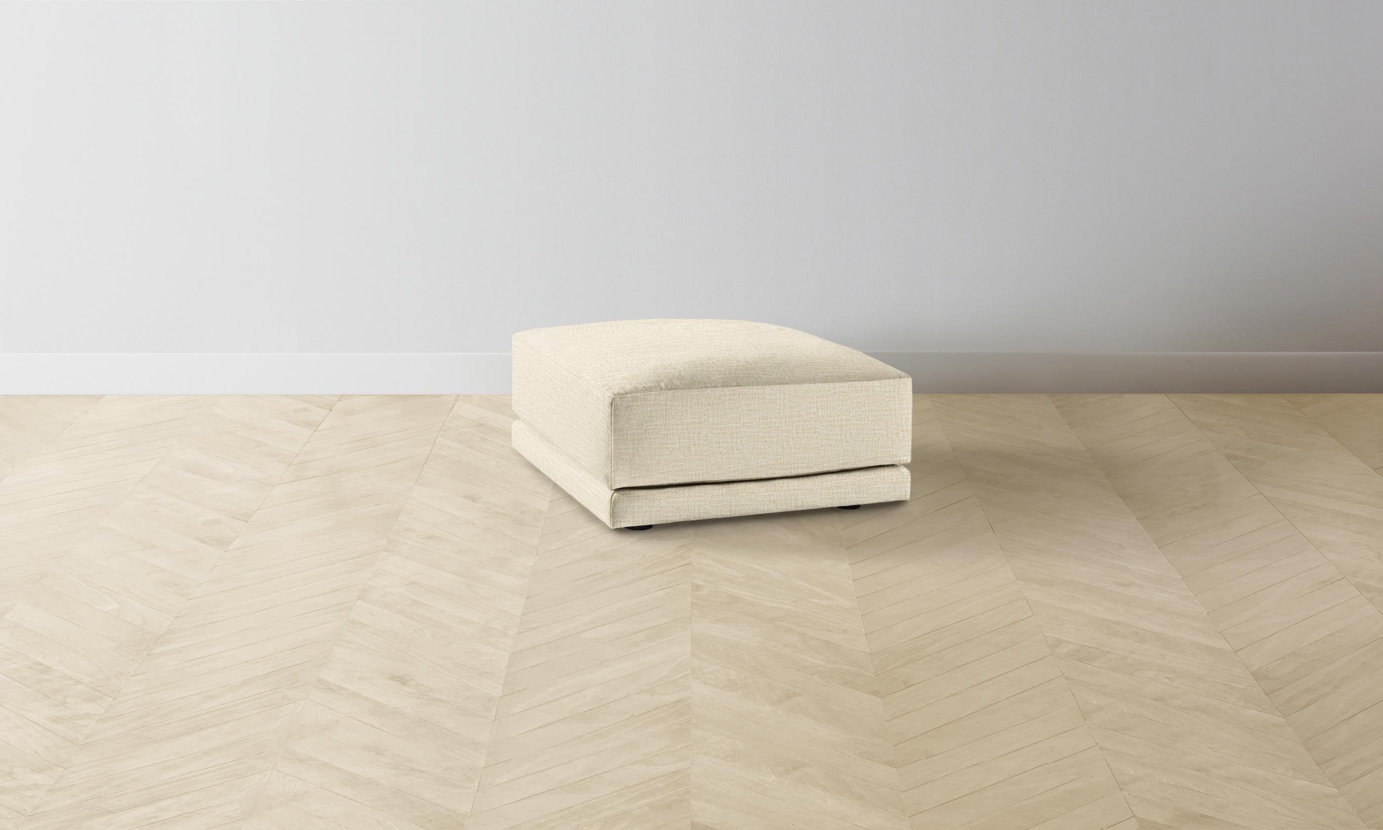 The Jones Ottoman - Performance Woven Chenille Upholstered Storage Bench with Tufted Top | Modern Living Room Furniture for Small Spaces | Perfect for Home Decor, Extra Seating & Hidden Storage
