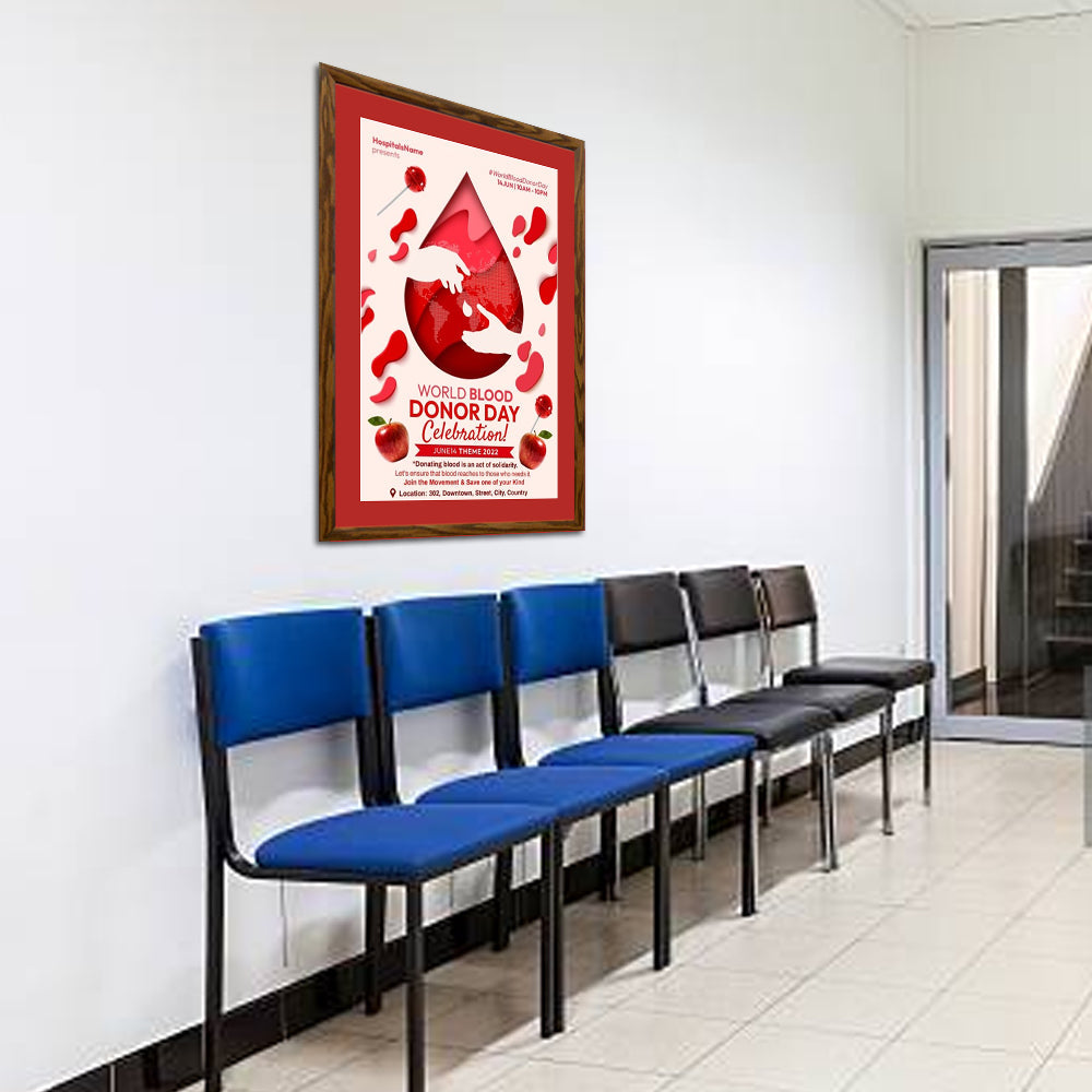 30x40 Designer Wood Snap Frames for Posters - 4 Wide Matboard Display - Perfect for Home Decor, Office Art & Gallery Exhibitions
