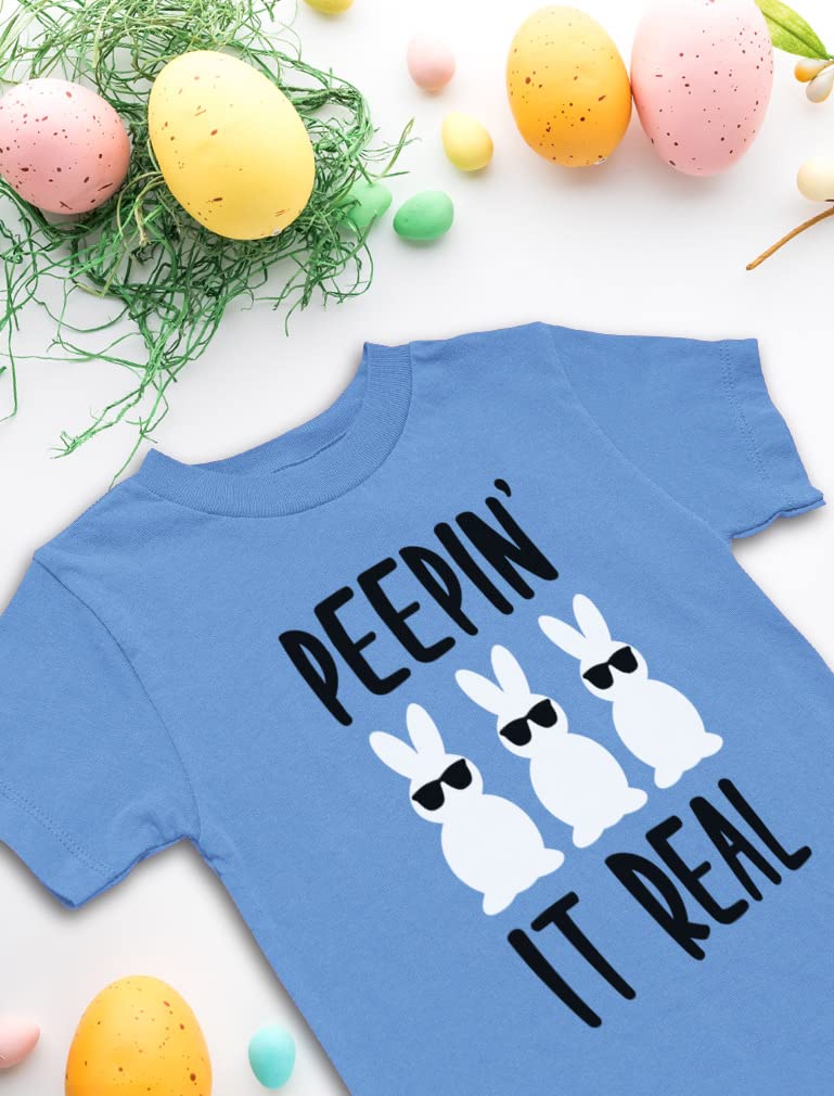 Hip Hop Harry Bunny Easter T-Shirt for Boys & Girls - Cute Peepin Bunnies Graphic Tee for Infants, Toddlers & Kids - Perfect for Easter Outfits, Spring Photos & Holiday Celebrations
