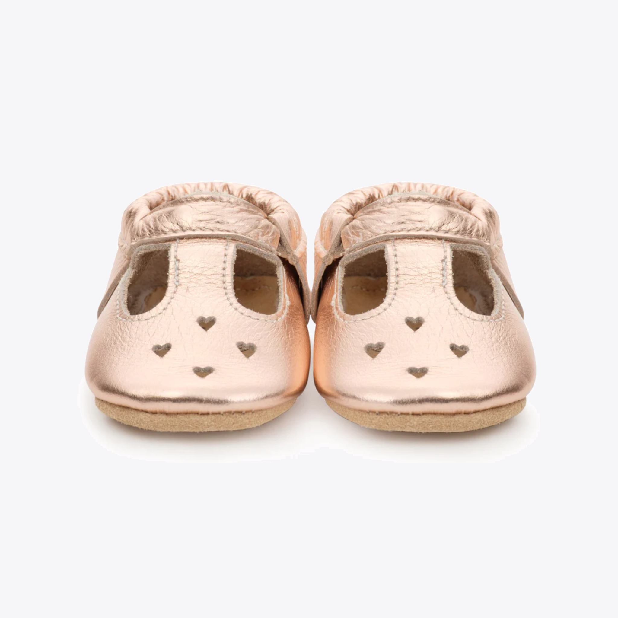 Rose Gold Mary Jane Shoes for Women - Elegant & Comfortable Flats for Work, Weddings & Casual Wear