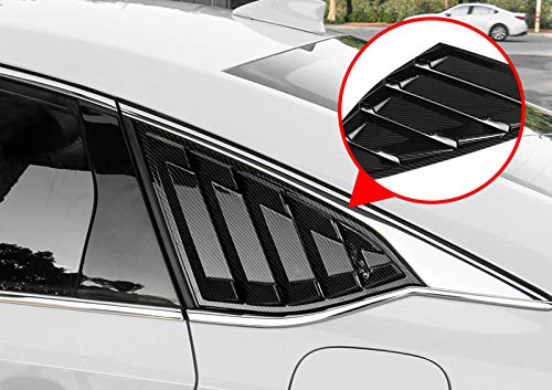 Honda Accord 2018-2022 Side Window Louvers Vent Cover Trim - 2PCS ABS Carbon Fiber Car Accessories for Enhanced Style & Protection | Perfect for Street Racing, Car Shows, and Daily Driving
