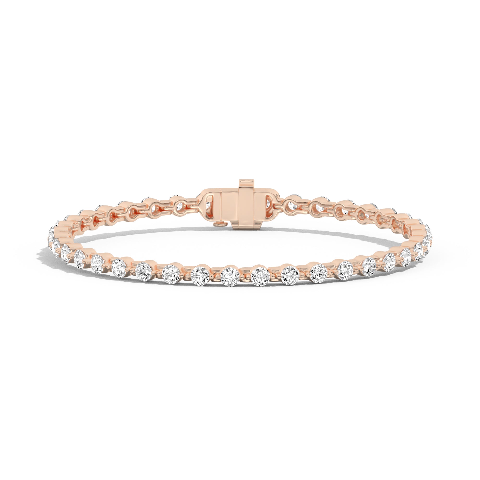 3mm Invisible Set Diamond Tennis Bracelet for Women - Elegant & Dainty Jewelry Gift for Anniversary, Wedding, Party & Special Occasions