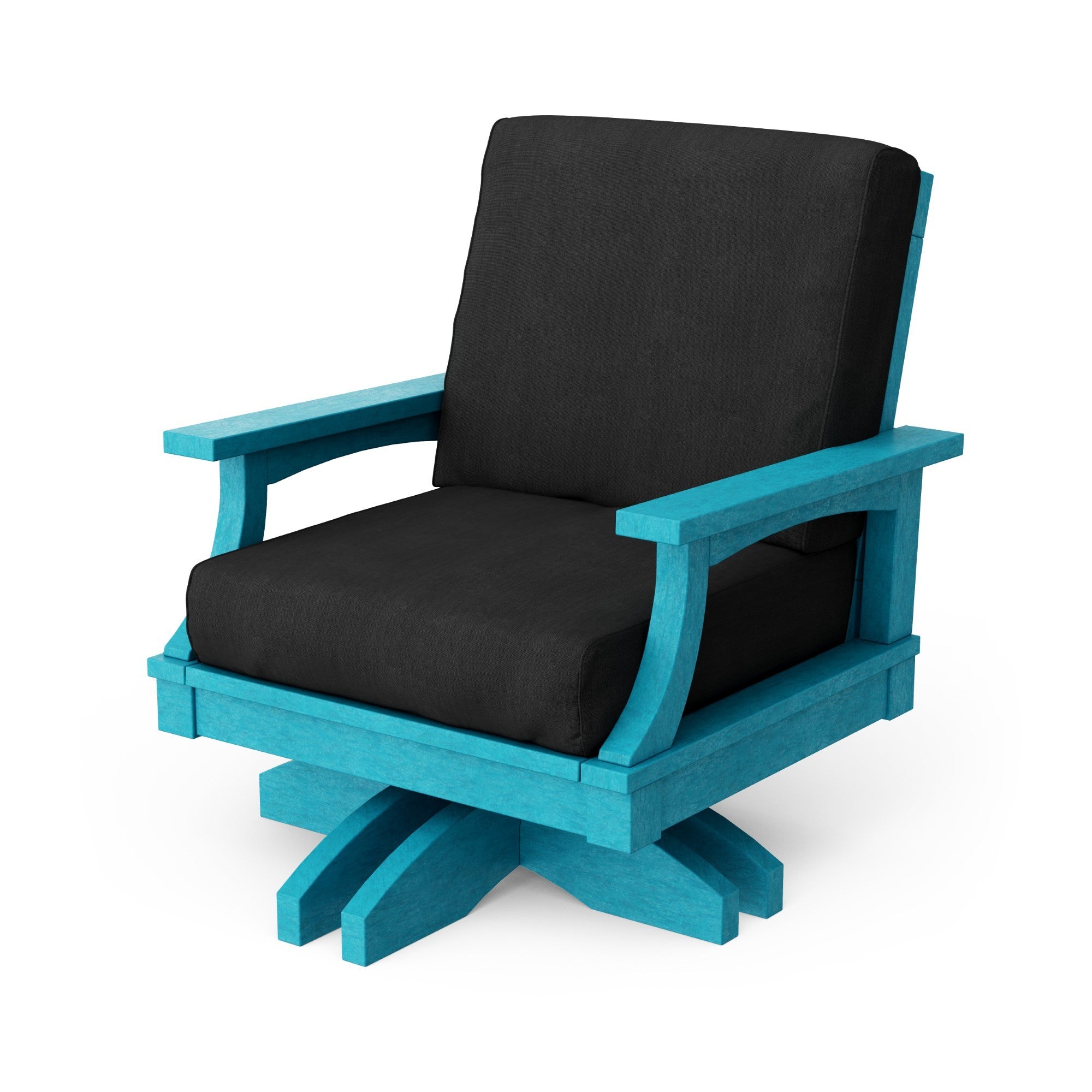 Heritage Deep Seating Swivel Chair - 360° Rotating Patio Lounge Chair with Cushions, Weather-Resistant Outdoor Furniture for Garden, Poolside & Backyard Relaxation