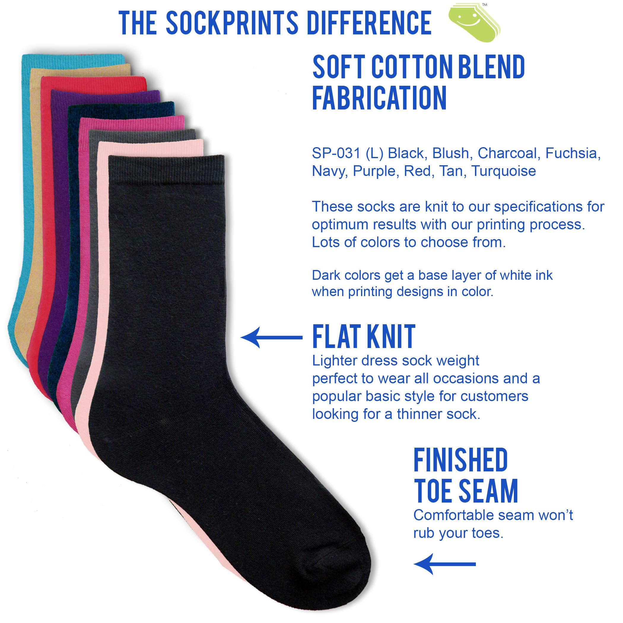 Custom Personalized Socks for Men - Add Your Name, Text & Designs | Premium Dress Socks for Gifts, Weddings & Business Attire