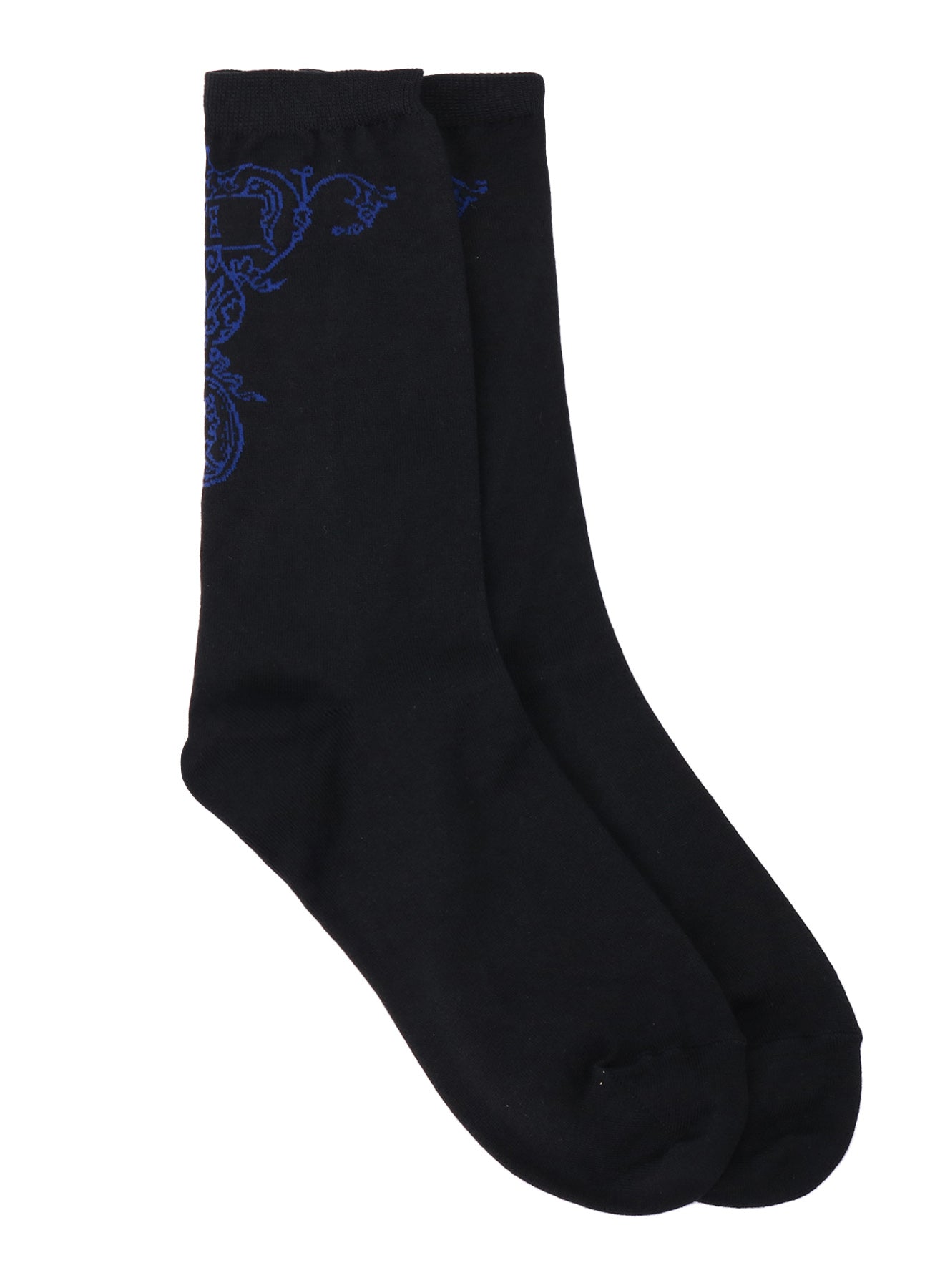 Baroque Pattern Cotton Plain Stitch Socks - Comfortable & Stylish for Casual Wear, Office & Special Occasions