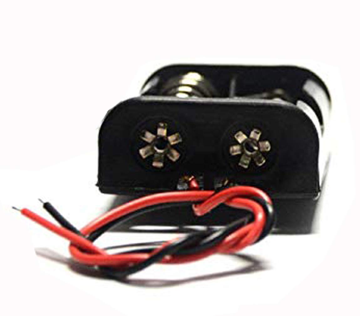 12 Pack AAA Battery Holder with Wires & Leads - 2 x 1.5V Battery Case for DIY Electronics, Science Projects, and Power Supply Applications