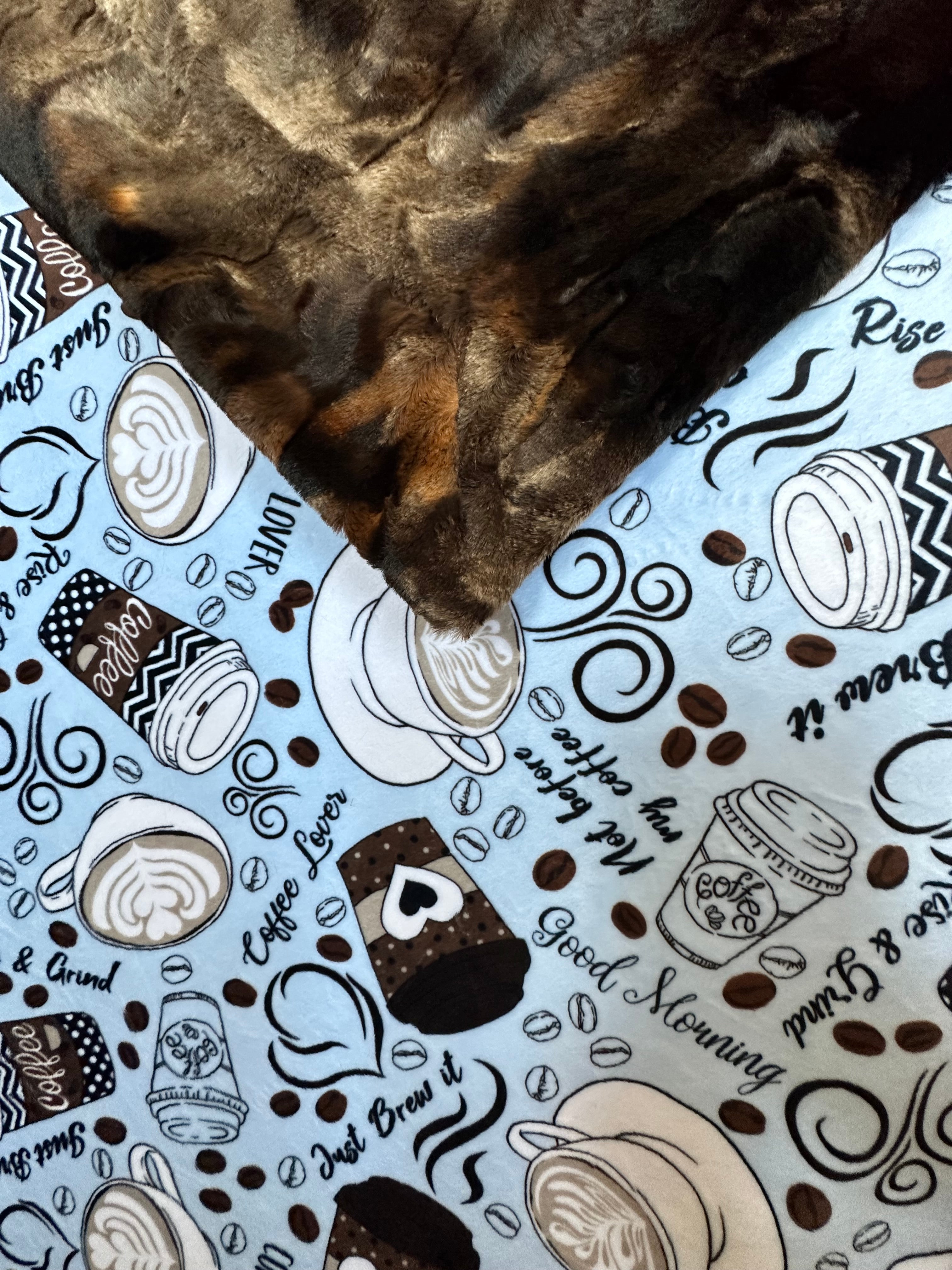 Brown Tie Dye Rabbit Luxe Throw Blanket - Super Soft Minky Travel Blanket 54x63 Inches - Cozy Home Decor & Perfect for Camping, Road Trips and Gifts