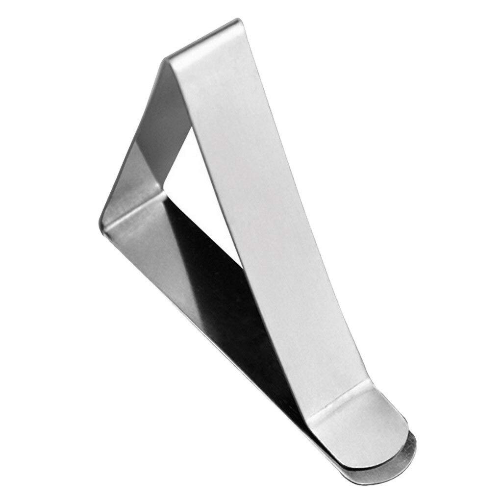 6-Piece Stainless Steel Tablecloth Clips - Heavy Duty Table Cover Clamps for Picnic, Wedding, Party & Outdoor Dining - Secure Tablecloth Holders for Home, Garden, and Promenade Events