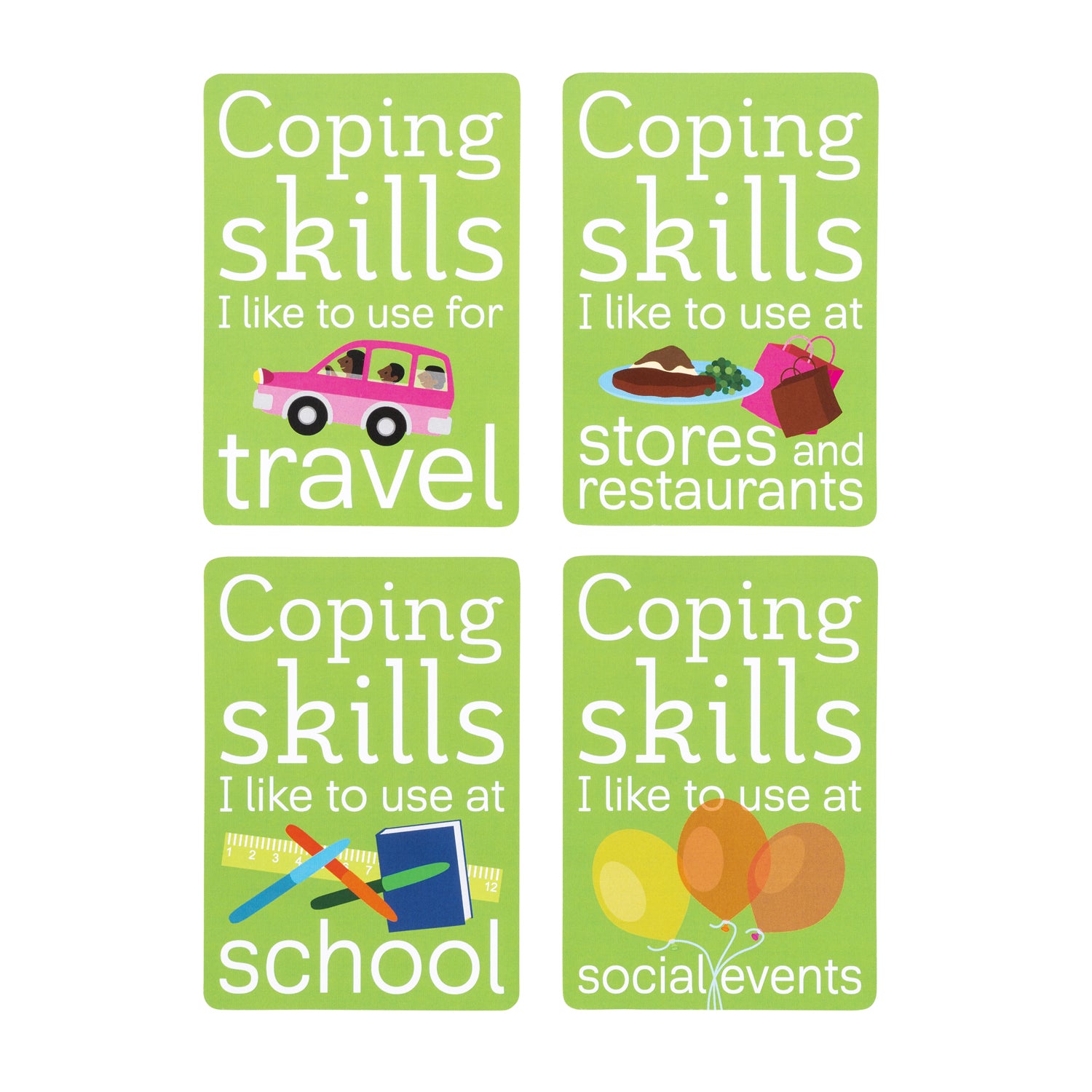Coping Skills for Kids™ Coping Cue Cards™ Movement Deck - Emotional Regulation Tools for Children, Anxiety Relief & Mindfulness Activities for Home, School & Therapy Use