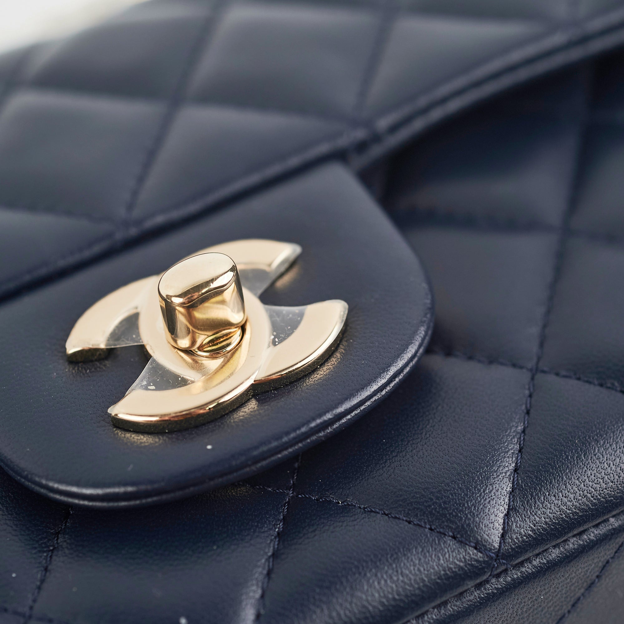 Chanel Mini Rectangular Navy Blue Quilted Caviar Leather Crossbody Bag - Luxury Designer Handbag for Women, Perfect for Evening Events & Date Nights
