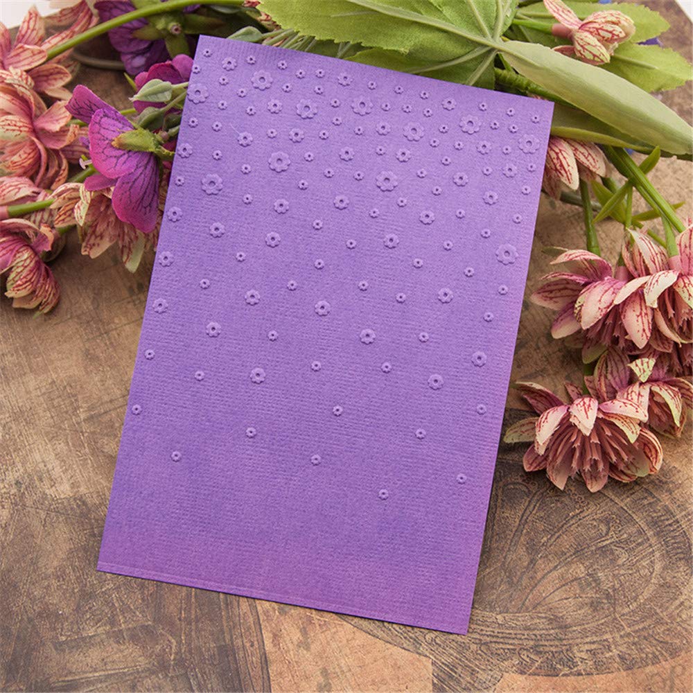 ArriettyCraft Floral Dots Plastic Embossing Folders for Card Making & Scrapbooking - Textured Impressions for DIY Greeting Cards, Wedding Invitations & Paper Crafts