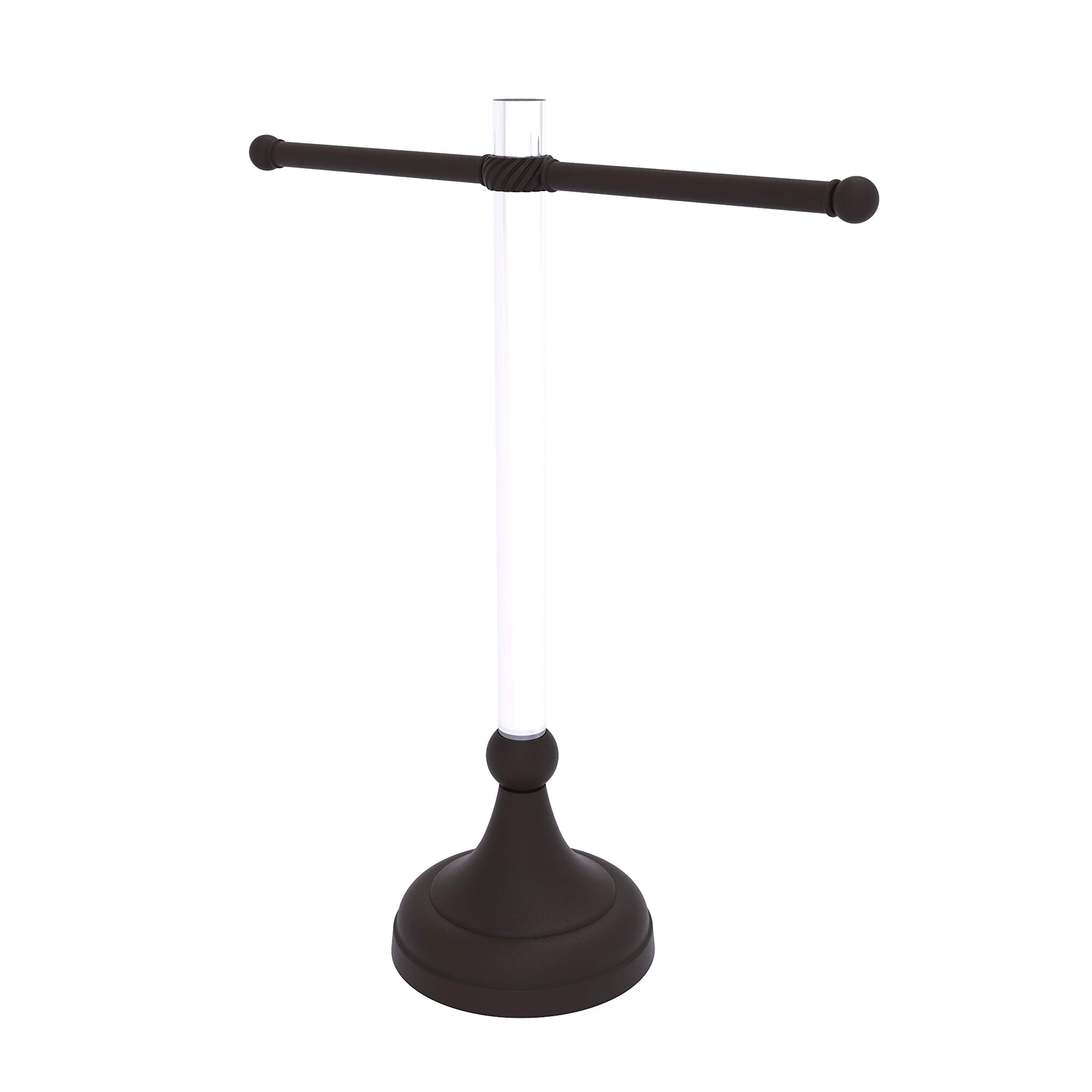 Allied Brass PG-GTST-11-ORB Oil Rubbed Bronze Towel Stand - Pacific Grove Collection Free Guest Twisted Accent Bathroom Decor for Spa, Hotel & Luxury Home Use