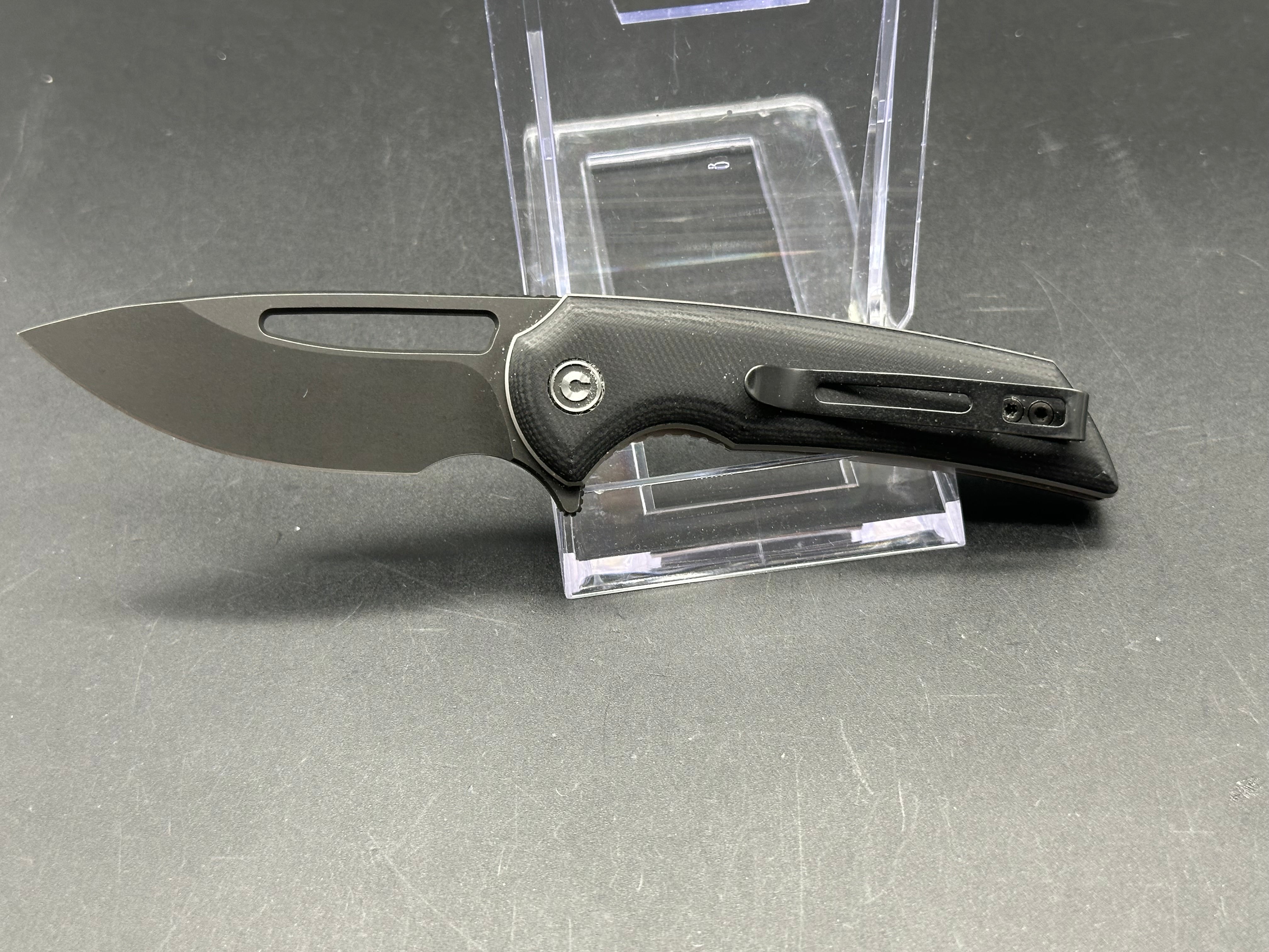 Civivi Odium Folding Knife - Liner Lock, Black G10 Handle, 2.65
