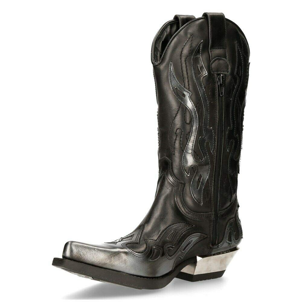 New Rock Men's Boots - Stylish & Durable Leather Boots for Men | Perfect for Motorcycle Riding, Outdoor Hiking & Casual Wear
