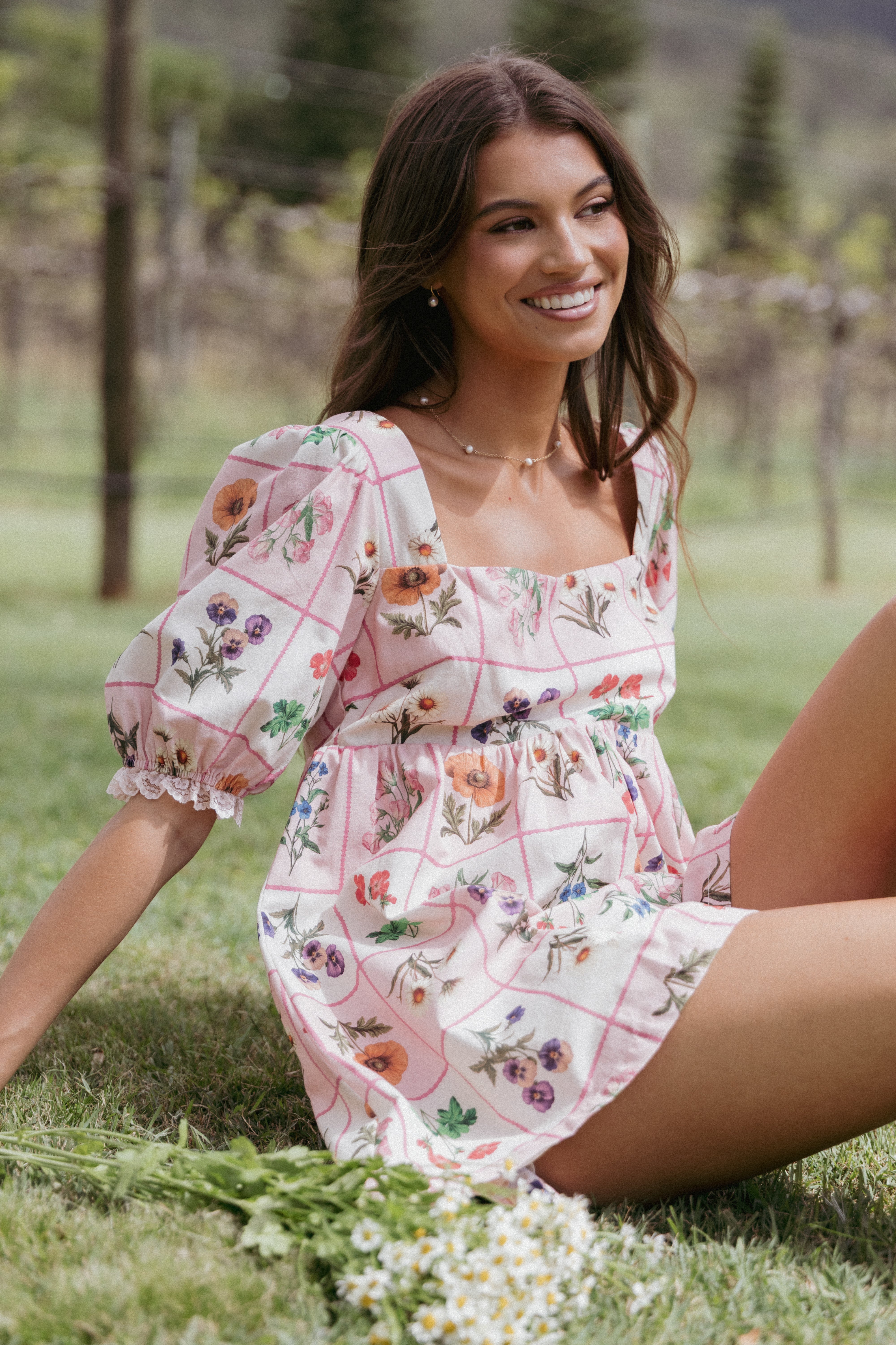 Floretta Puff Sleeve Romper Floral Print Jumpsuit - Women's Summer Outfit for Beach Vacation & Date Night
