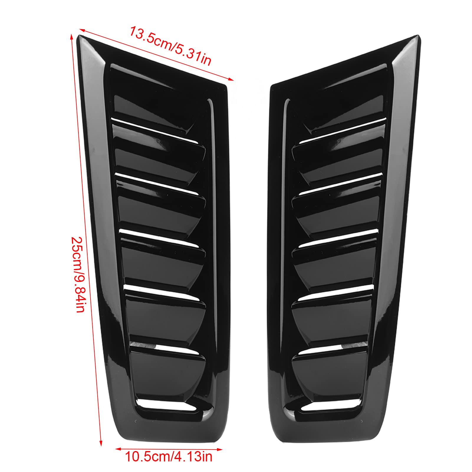 KIMISS ABS Car Bonnet Air Vent Hood Scoop for Ford Focus RS MK2 - Bright Black (SI-AT26105) | Performance Upgrade & Heat Dissipation | Track Racing & Street Style Enhancement