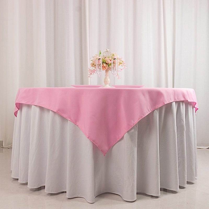 54x54 Inch Premium Square Polyester Tablecloth - Wrinkle & Stain Resistant - Perfect for Dining Tables, Parties, Weddings & Events