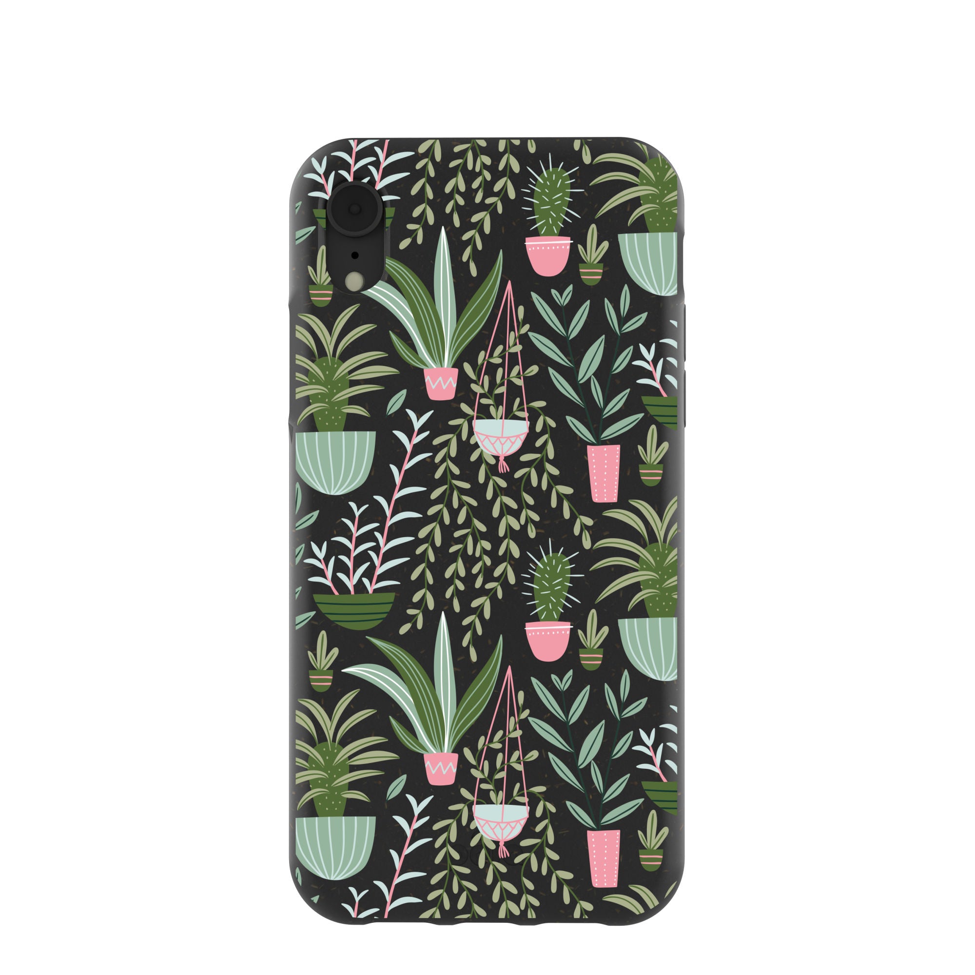 Black Indoor Garden iPhone XR Case - Slim Protective Cover with Unique Floral Design - Perfect for Nature Lovers & Everyday Use