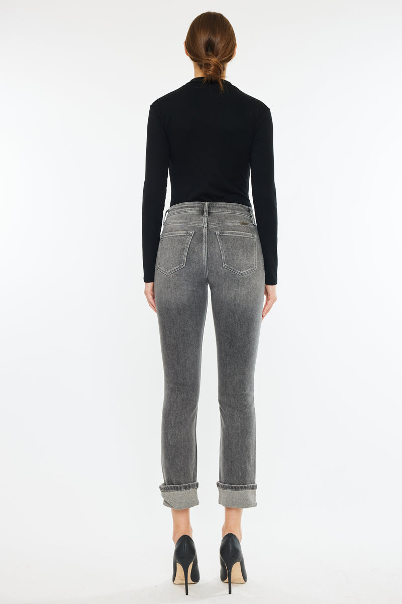 Janis High Rise Slim Straight Leg Jeans for Women - Stretchy Denim Pants with Comfortable Fit - Perfect for Casual Wear, Office & Date Night