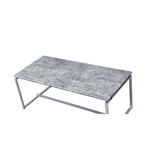 Gray Wooden Coffee Table Set - 3-Piece Rectangular End Tables for Living Room