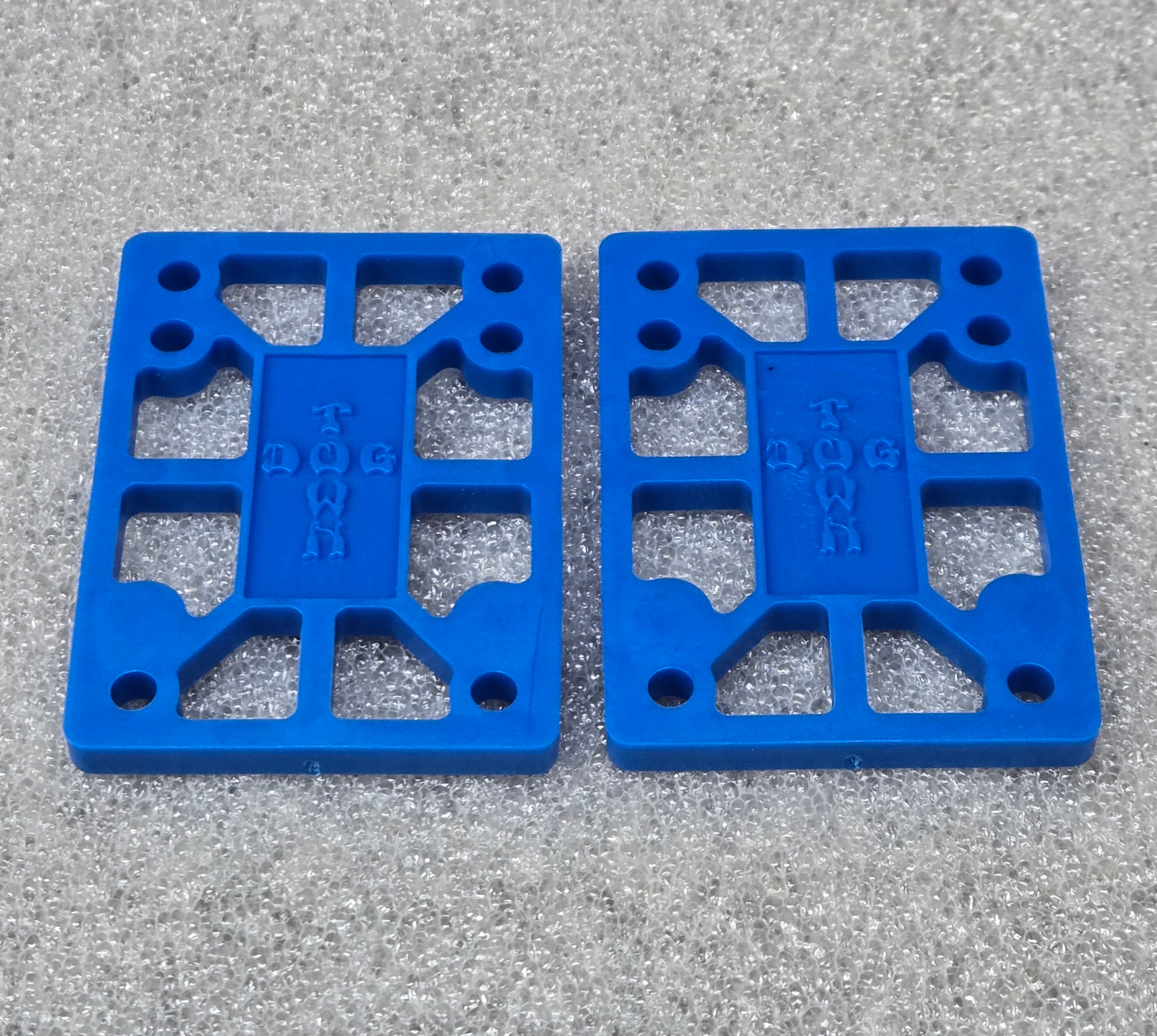 1/4 Inch Skateboard Riser Pads - Shock Absorbing & Vibration Dampening (Blue) | Perfect for Longboard & Cruiser Skateboards | Improve Ride Comfort & Protect Your Deck