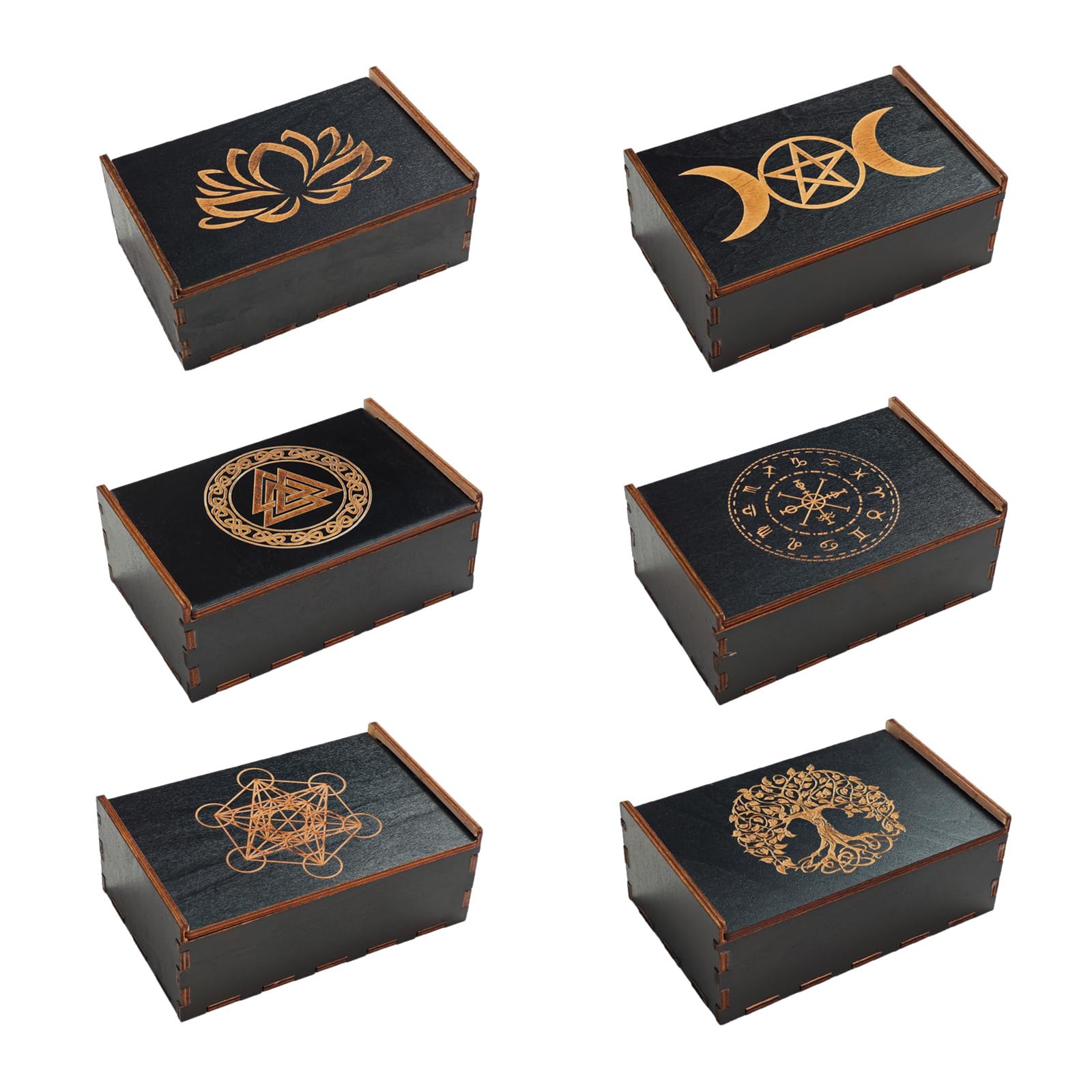 Premium Tarot Card Storage Box - Portable Divination Card Holder with Exquisite Patterns - Perfect for Tarot Reading, Meditation & Spiritual Practices