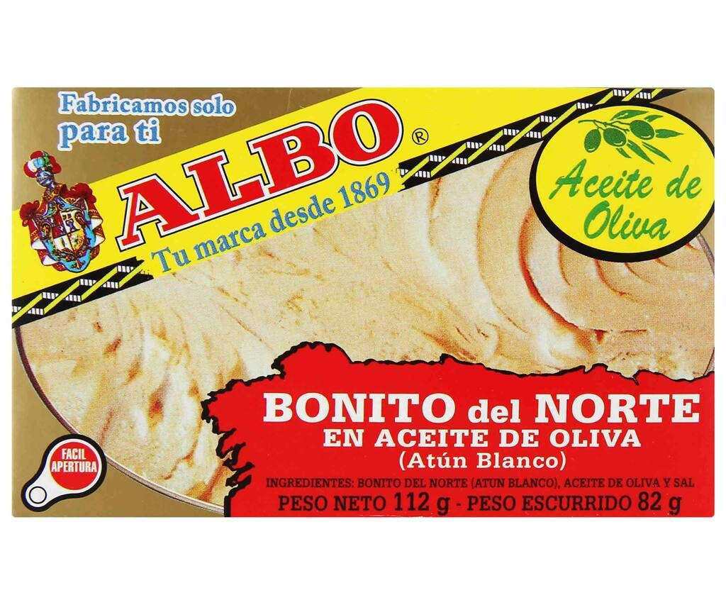 ALBO White Tuna in Olive Oil 112g (5-Pack) - Premium Canned Tuna for Salads, Sandwiches & Healthy Meals