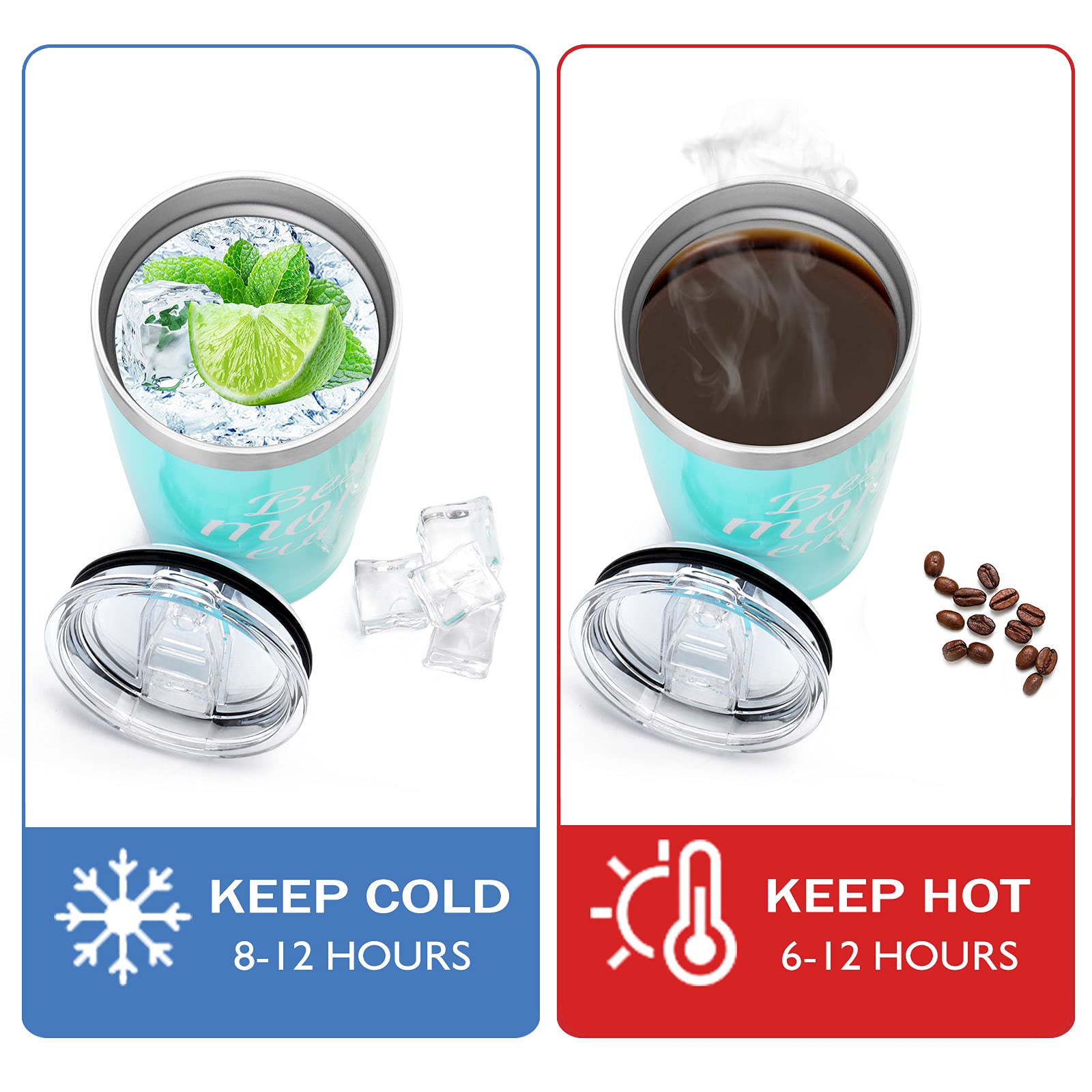 Premium Stainless Steel Tumbler - Double Wall Vacuum Insulated Coffee Cup with Lid & Straw - Ideal Mother's Day Gift from Son or Daughter - Perfect Travel Mug for Work, Gym & Outdoor Adventures (BEST MOM)