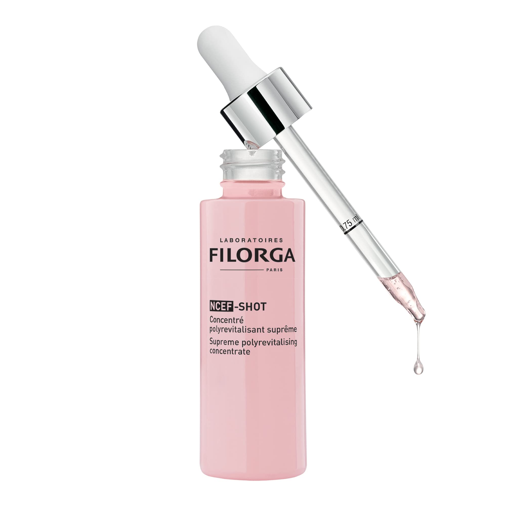 NCEF-SHOT Supreme Polyrevitalising Concentrate 30ml - Anti-Aging Facial Serum for Wrinkles & Fine Lines | Perfect for Night Routine & Dry Skin Care