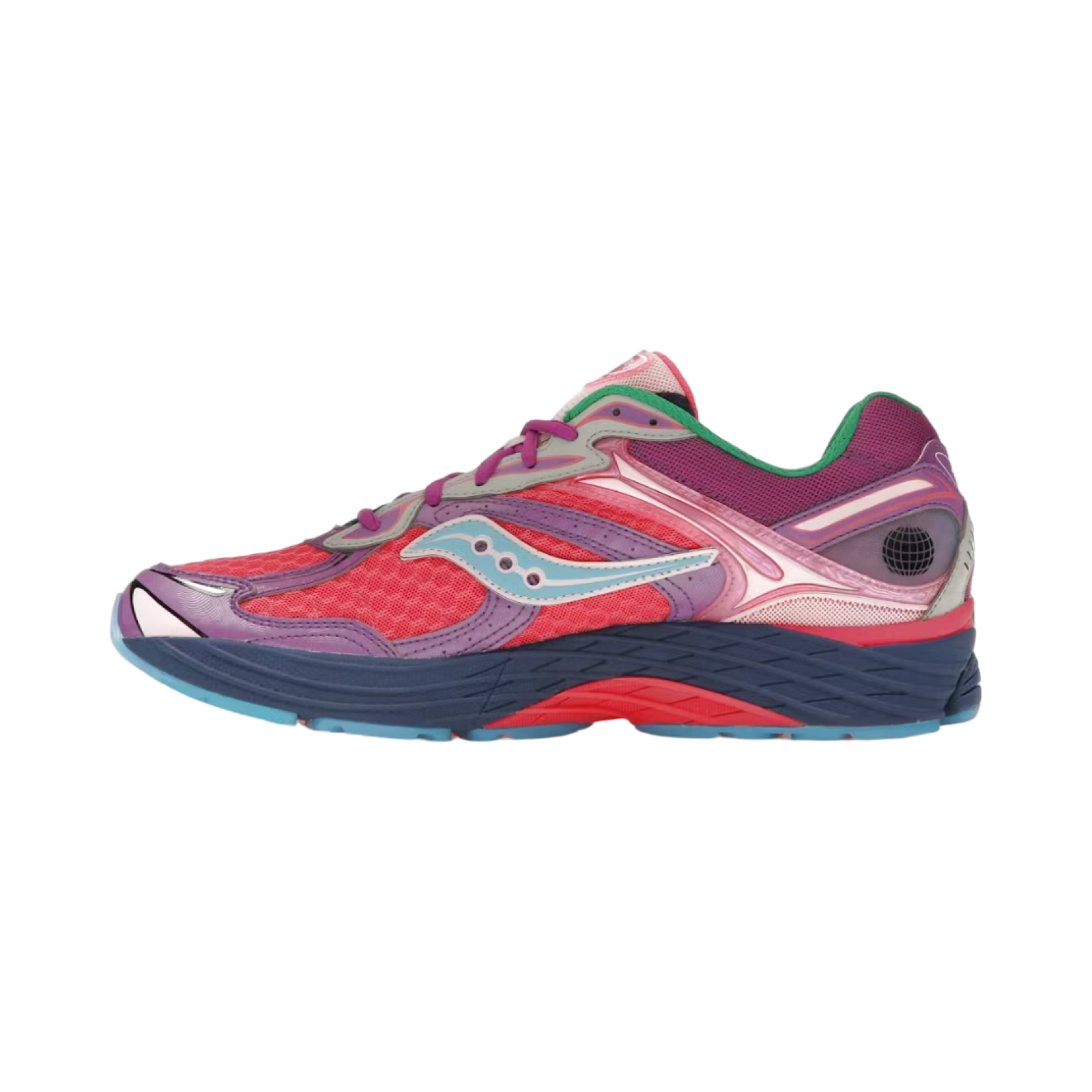 Saucony ProGrid Omni 9 Running Shoes for Women - Lightweight Cushioned Sneakers in Pink & Purple | Perfect for Jogging, Gym Workouts & Daily Wear