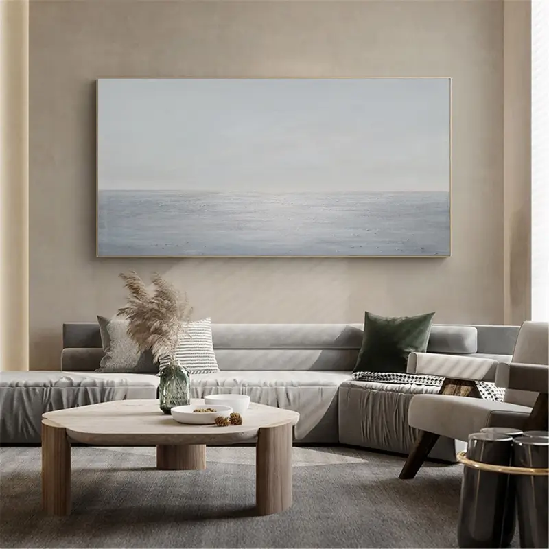 Ocean and Sky Painting #OS 010 - Stunning Seascape Wall Art for Home & Office Decor - Perfect for Living Room, Bedroom or Beach House