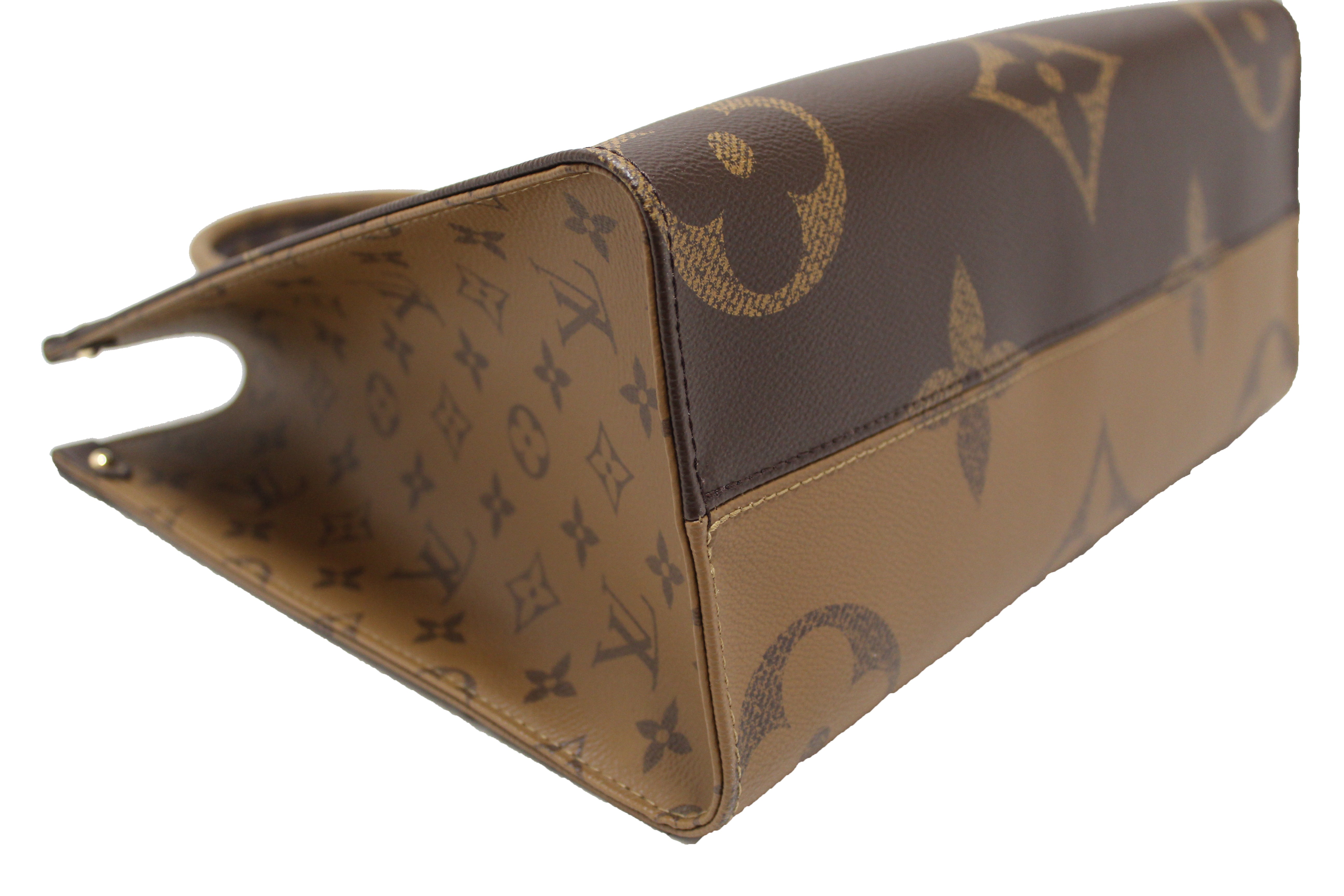 Authentic Louis Vuitton Giant Monogram Canvas OnTheGo MM Tote Bag - Luxury Designer Handbag for Women, Perfect for Work, Travel & Everyday Use