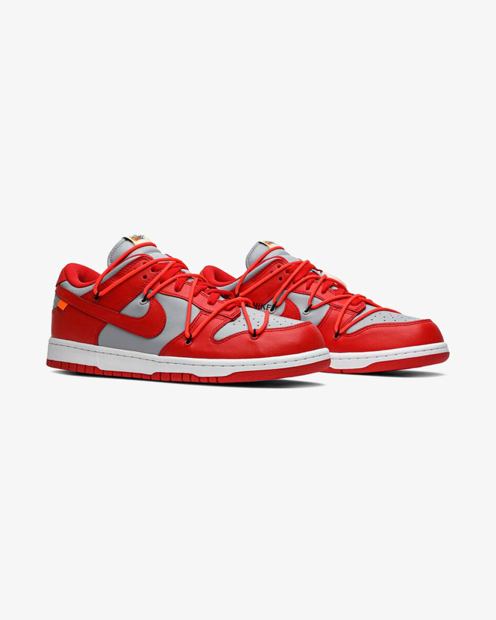 Nike x Off-White Dunk Low University Red Sneakers - Limited Edition Basketball Shoes for Men & Women - Perfect for Streetwear, Casual Outfits & Sneaker Collectors