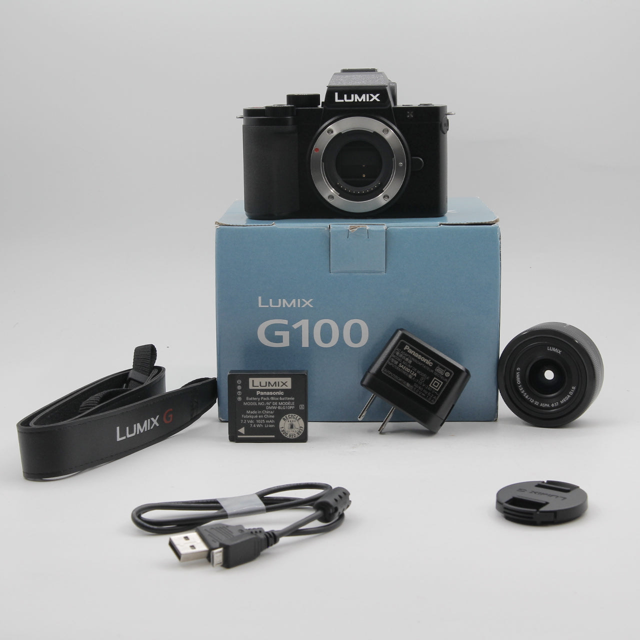 Panasonic Lumix DC G100 Mirrorless Digital Camera with 12-32mm Lens - Open Box Excellent Condition | Perfect for Vlogging, Travel Photography & Content Creation
