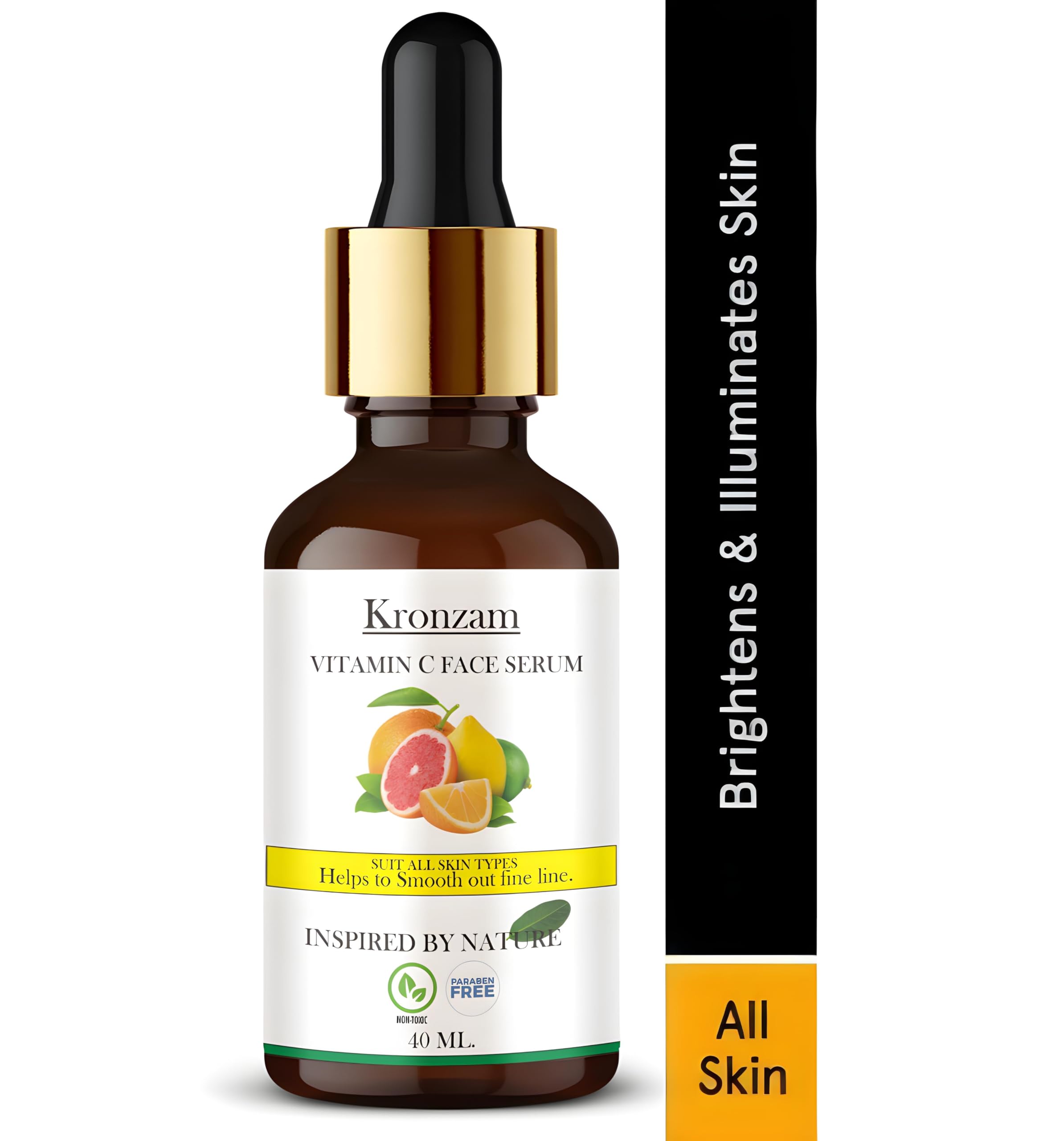 Kronzam Multi Vitamin Face Serum for Men & Women - Anti-Aging, Brightening & Hydrating Skincare for Day & Night Use