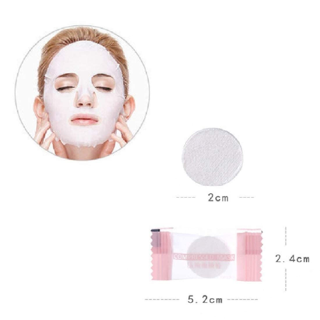 Mapperz Compressed Facial Sheet Mask - Brightening & Hydrating Facial Tablets for Women & Girls (10 Pack) | Korean Skincare, Travel-Friendly, Spa Day Essential