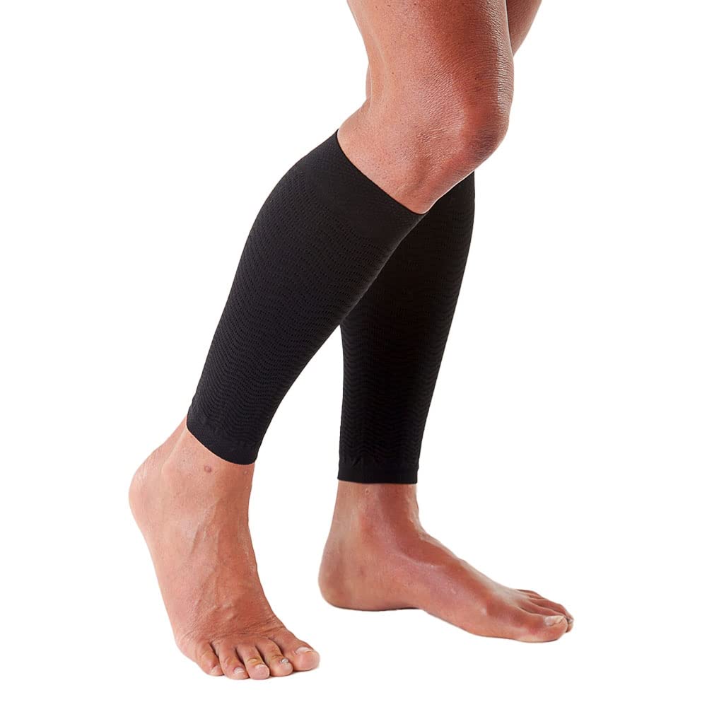 Solidea 0316A5-XL-NE Micro Massage Leg Warmers for Women - XL Size, Black - Perfect for Yoga, Running & Cold Weather Comfort
