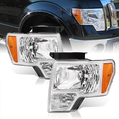 Chrome Housing Clear Lens Amber Reflectors