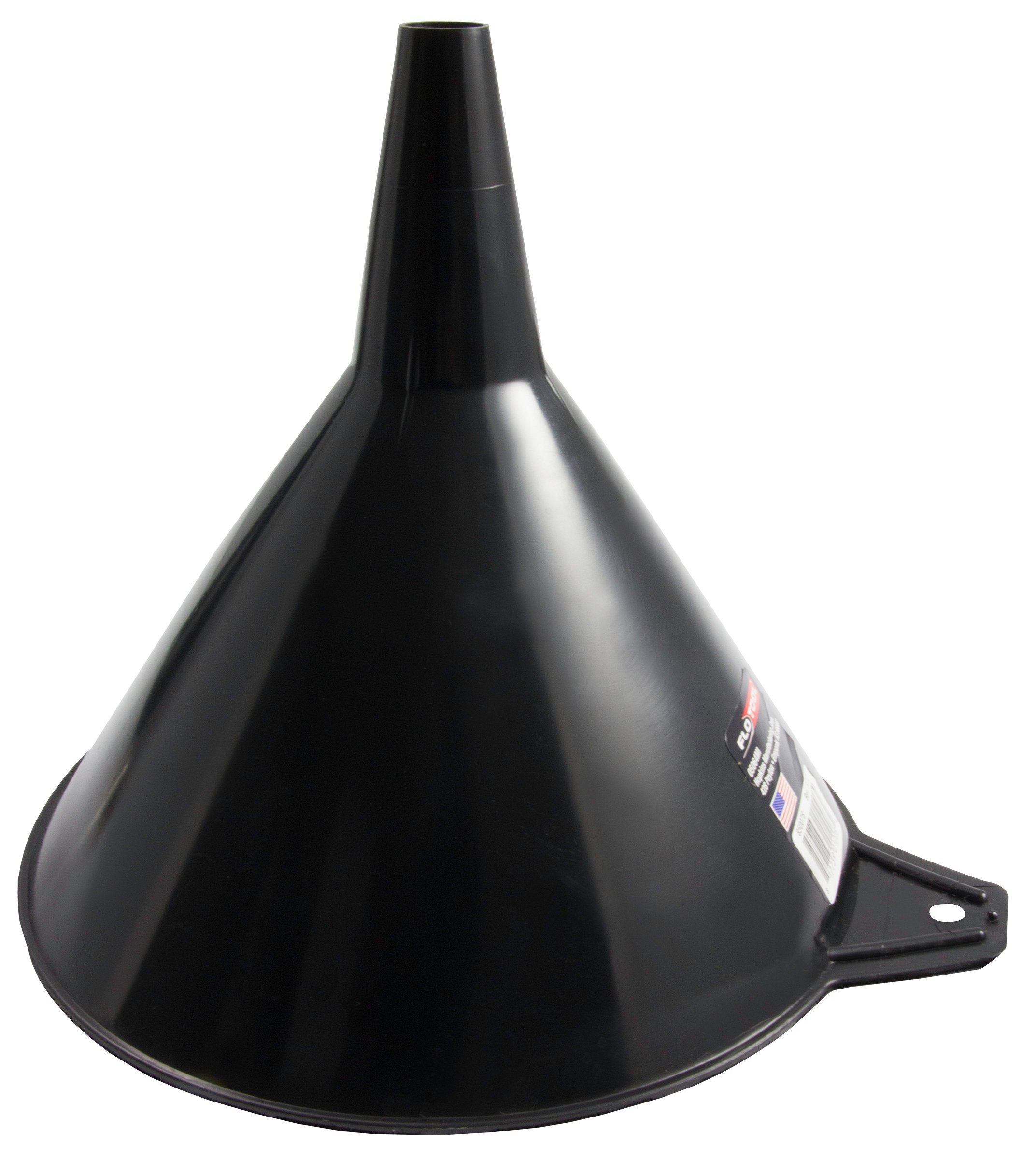 FloTool 05064 Large No Mess Funnel - Heavy Duty Plastic Funnel for Automotive, Oil, Gas, and DIY Projects - Perfect for Garage, Workshop, and Home Use