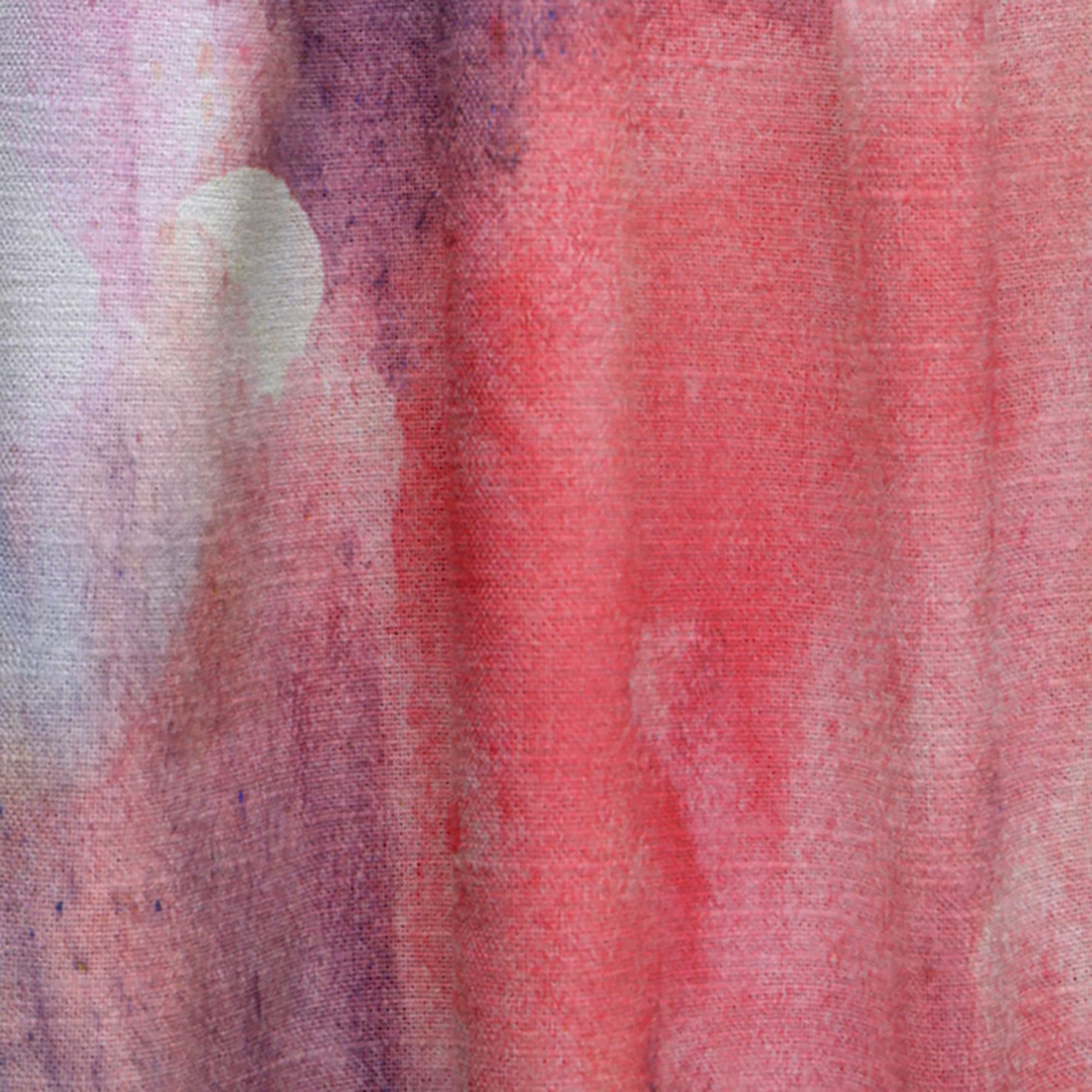 Abstract Pink and Purple Thermal Insulated Curtains - Single Panel 52x120 - Elegant Drapes for Bedroom & Living Room - Perfect for Light Control and Energy Efficiency