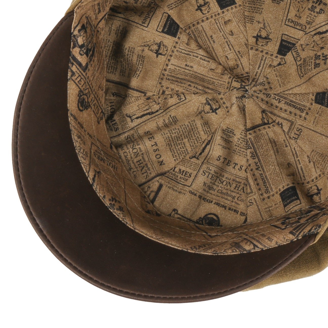 Stetson Men's Waxed Cotton Contrast Fisherman Cap - Classic Outdoor Hat for Fishing, Hiking & Casual Wear