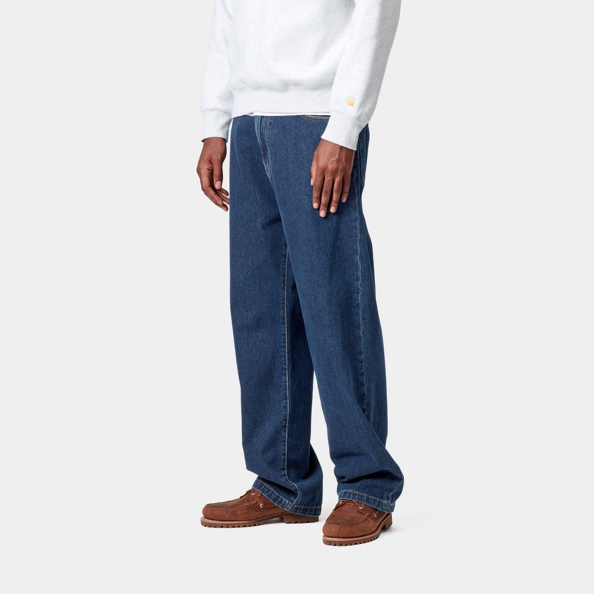 Premium Men's Landon Pant - Stone Washed Blue Denim Jeans for Casual Wear | Comfortable & Stylish for Everyday Outfits, Work, and Weekend Adventures