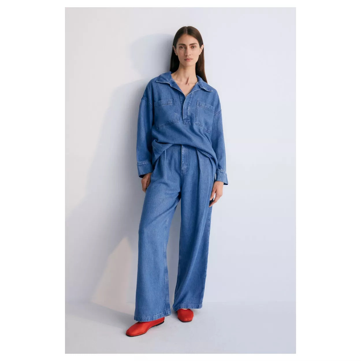 The New Society Micenas Denim Shirt for Men - Stylish Casual Button Down Shirt with Comfort Fit - Perfect for Everyday Wear, Date Nights & Outdoor Adventures