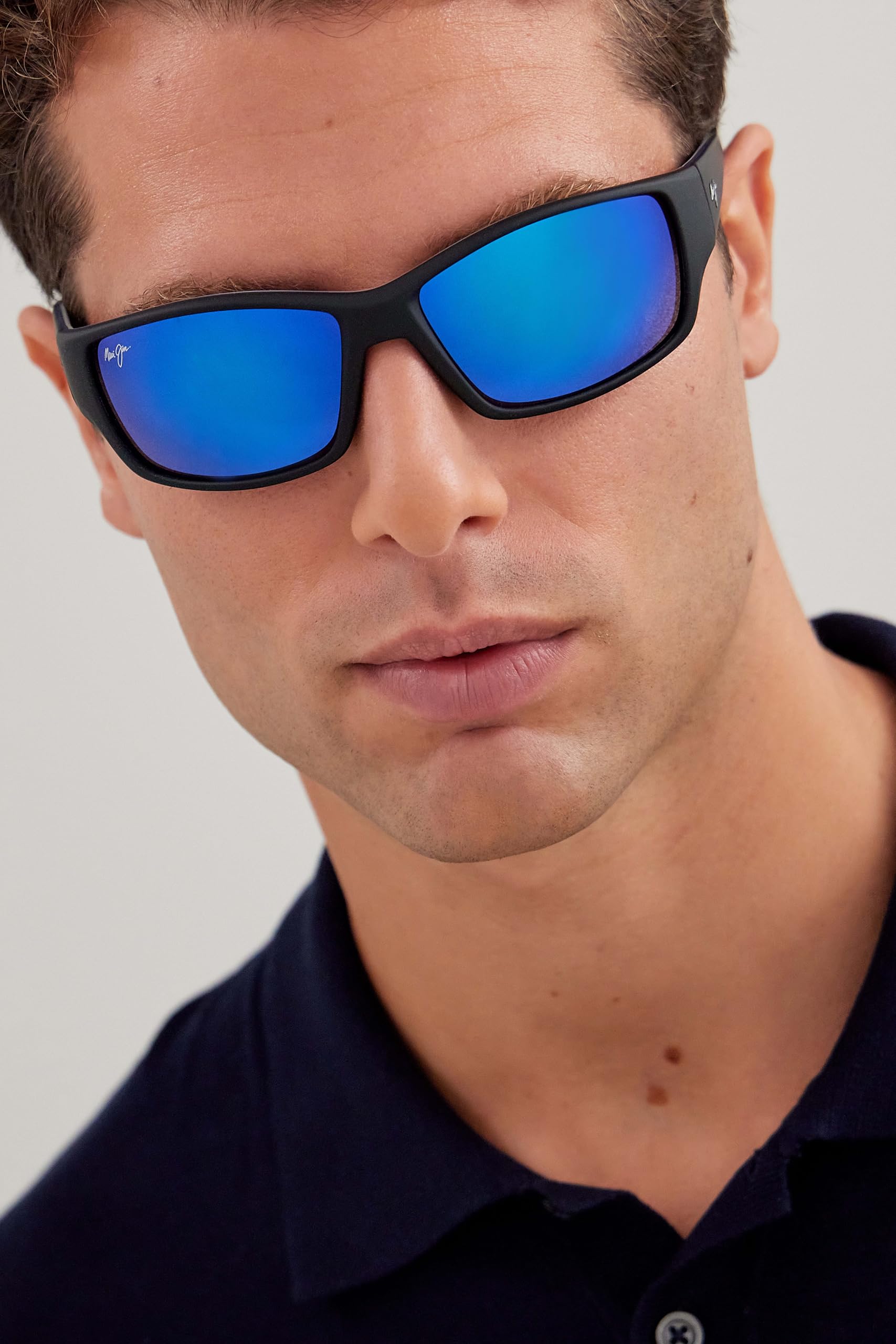 Maui Jim Men's Local Kine Polarized Wrap Sunglasses - UV Protection, Lightweight & Stylish for Driving, Fishing & Outdoor Activities