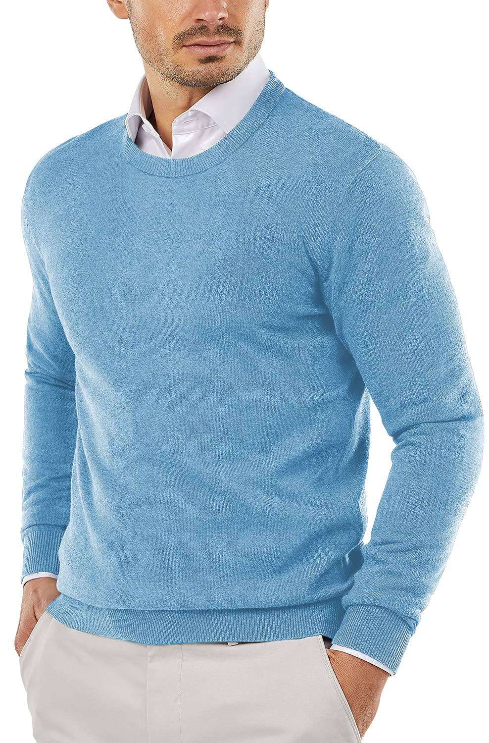 The Perfect Autumn Companion: COOFANDY Men's Slim Fit Crew Neck Sweater