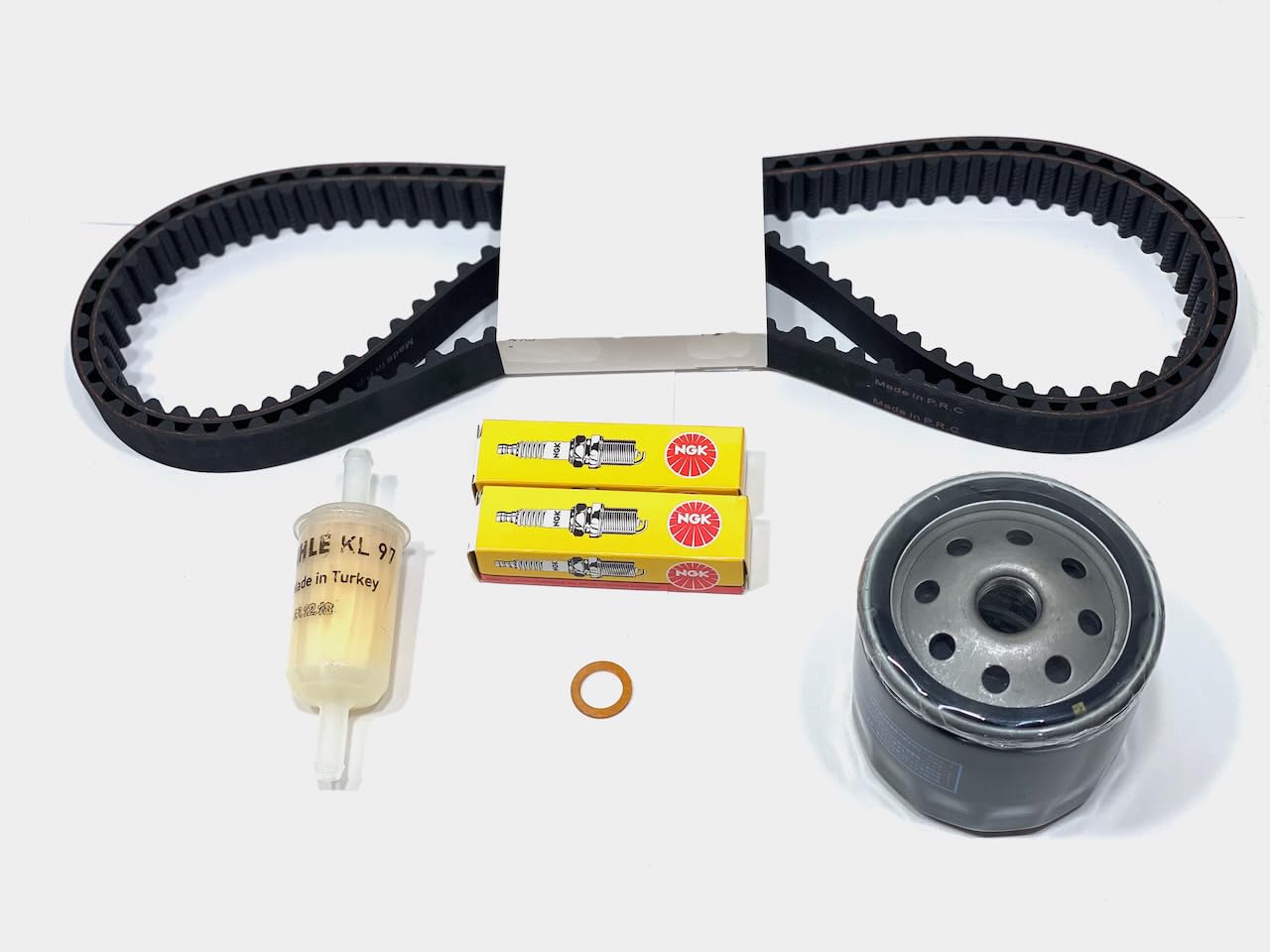 Ducati Multistrada 1200 (2010-2012) Maintenance Kit - Timing Belts, Athena Oil Filter & NGK Spark Plugs | Motorcycle Engine Tune-Up & Repair Parts for DIY Enthusiasts