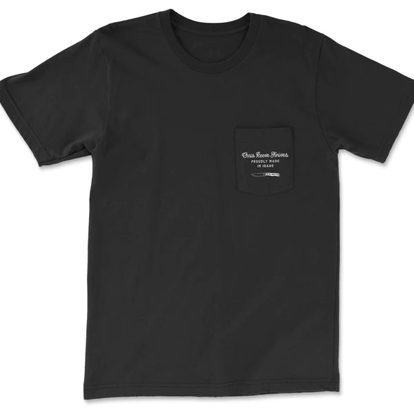 Chris Reeve CRK 1100 Big Bucks Pocket T-Shirt for Men - Black Cotton Tee, Medium Size | Casual Wear, Street Style & Everyday Comfort