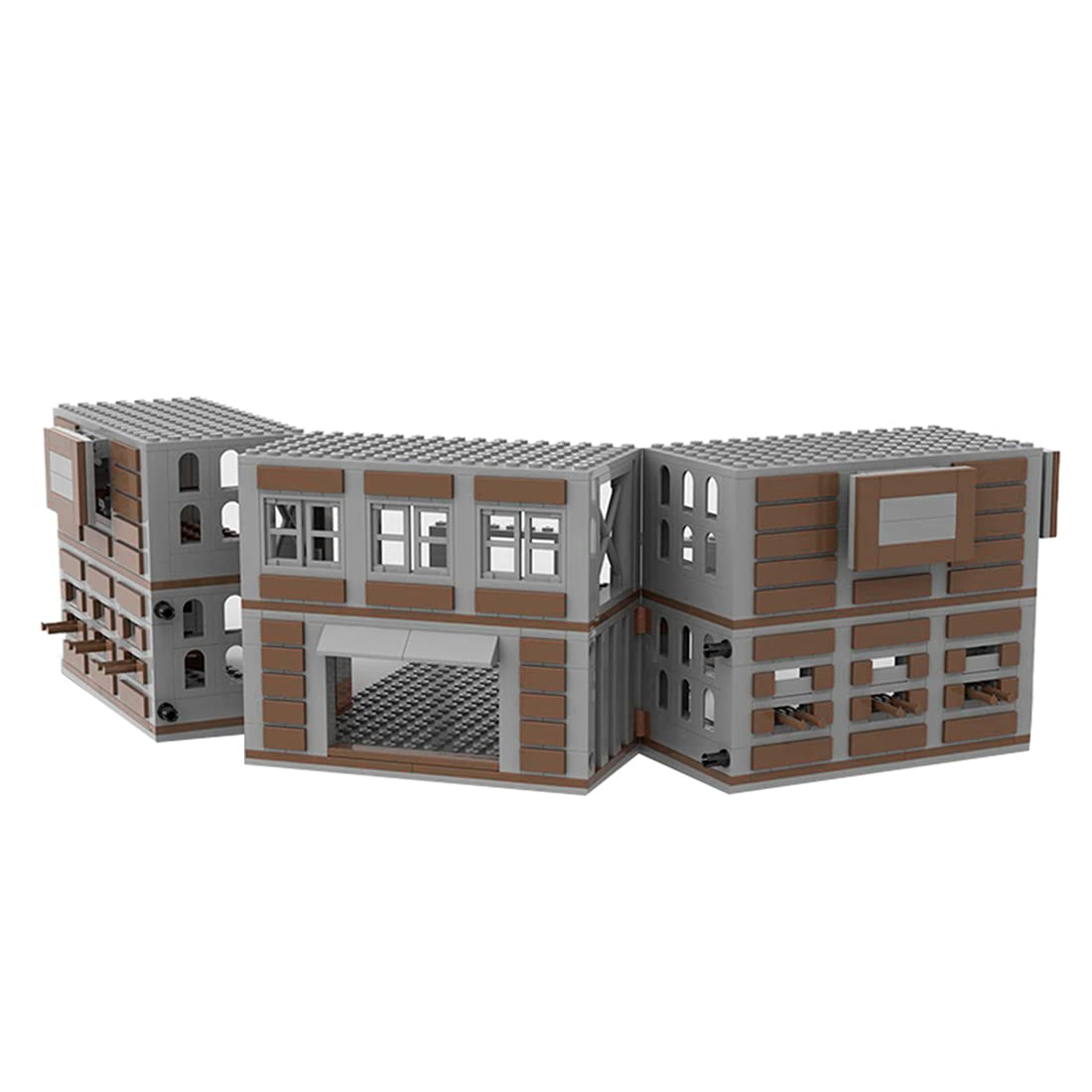 WW2 Military Building Blocks Set - 682 PCS Army Weapons House Model Kit, Compatible with Major Brands | War Scene Diorama, Battlefield Display & Collector's Item