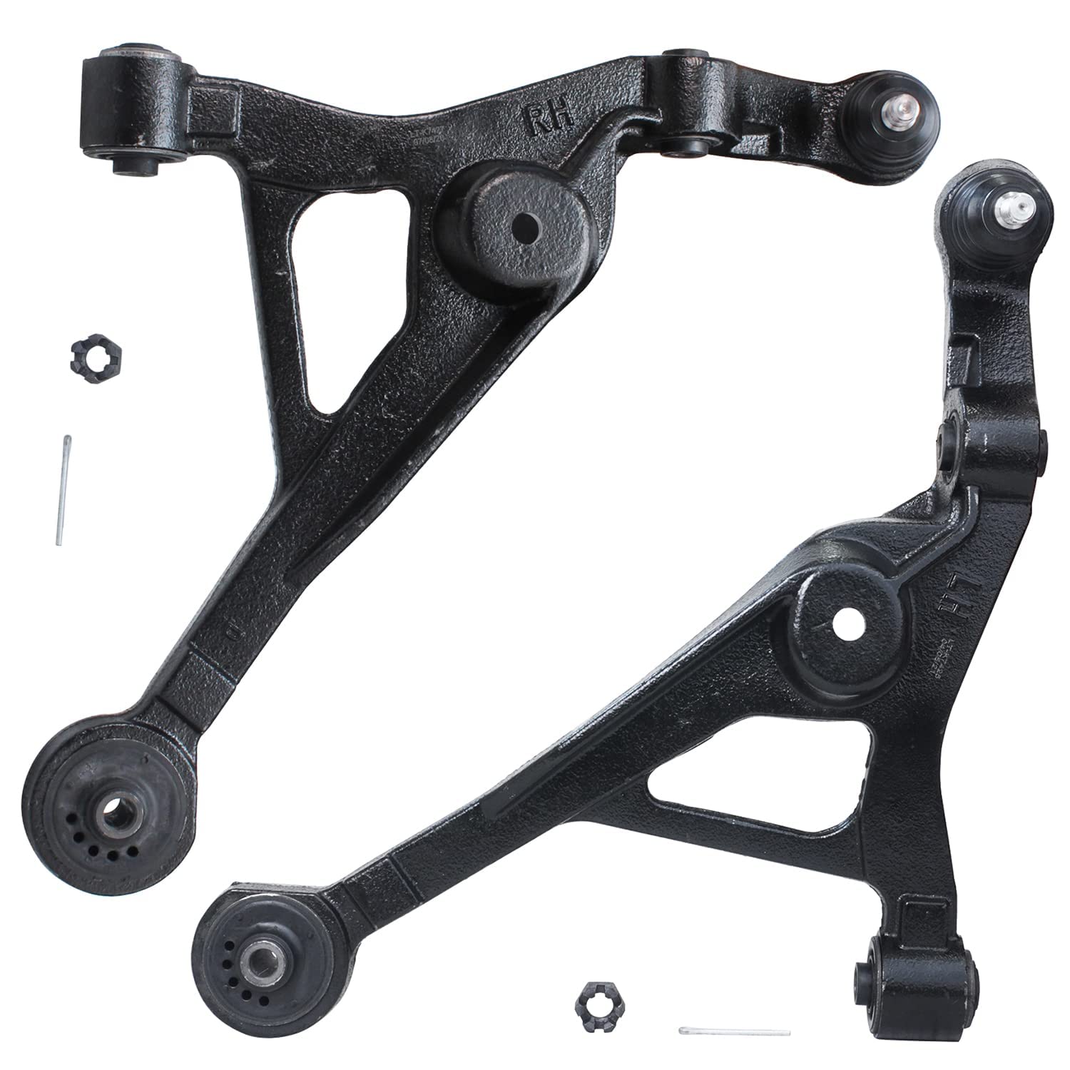 Detroit Axle - 10pc Front End Suspension Kit for Dodge Stratus, Plymouth Breeze, Chrysler Cirrus & Sebring - 4 Upper/Lower Control Arms, 4 Tie Rod Ends, 2 Boots - Replacement Parts for Smooth Ride & Handling - Perfect for City Driving & Highway Cruising